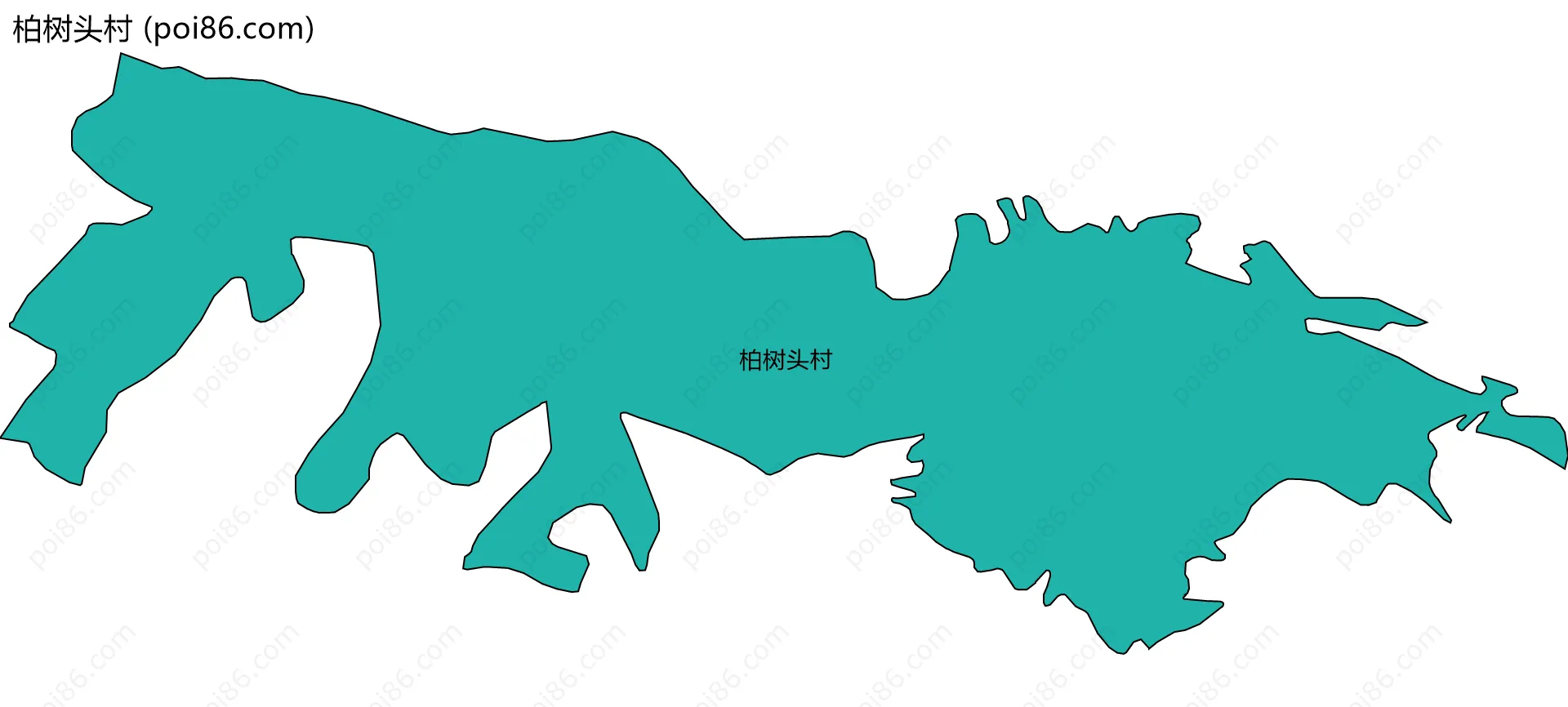 柏树头村边界地图