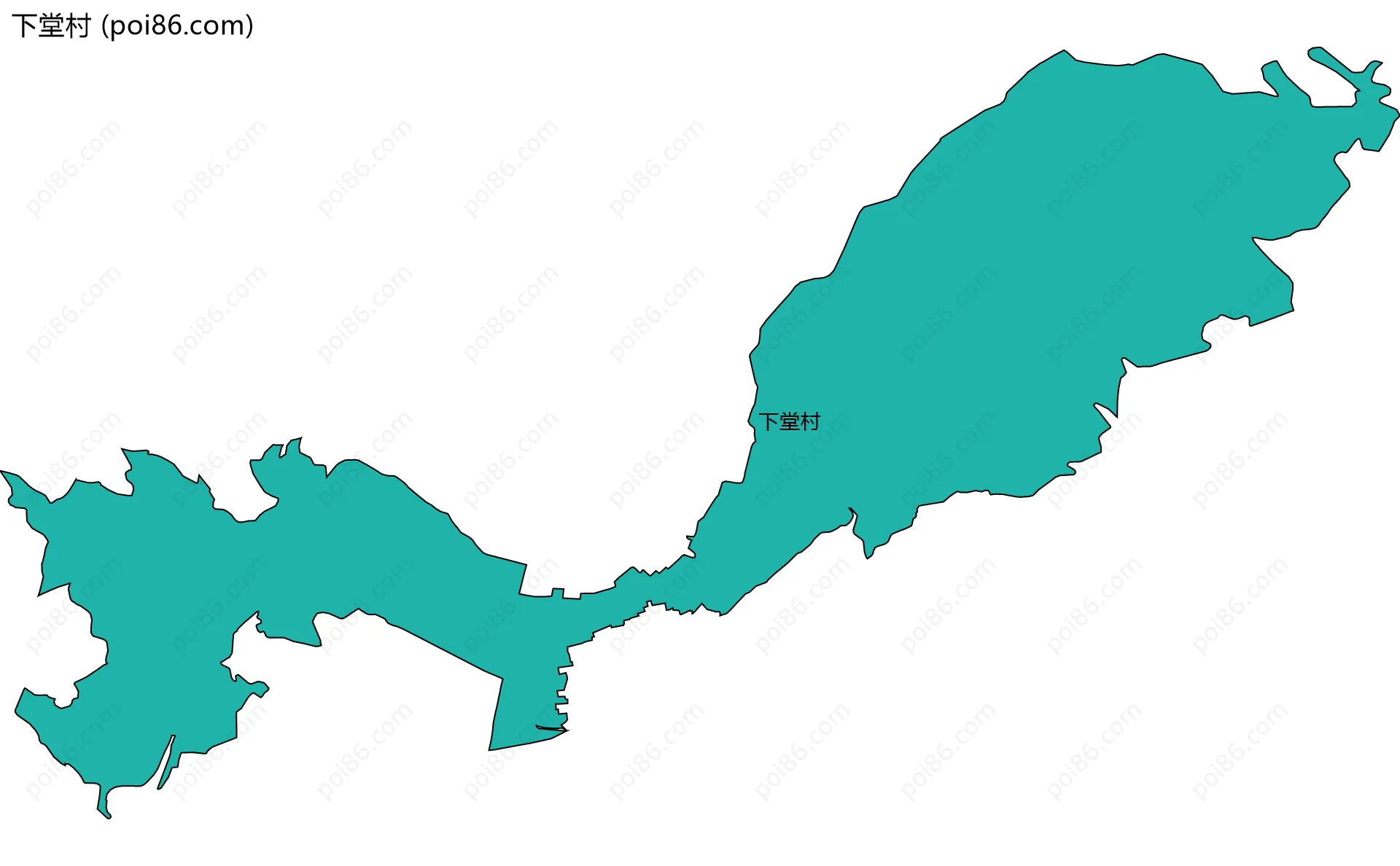 下堂村边界地图