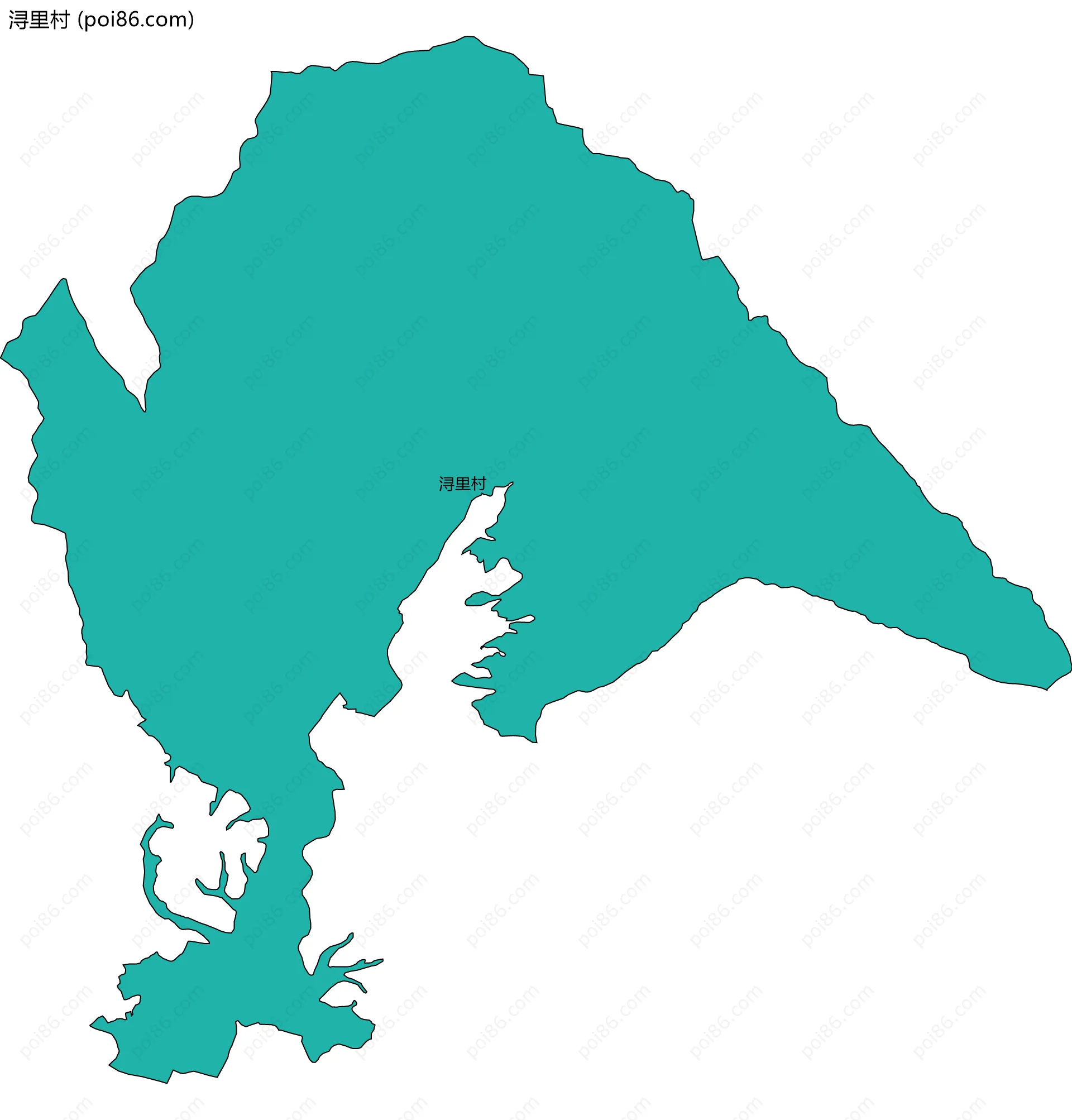 浔里村边界地图