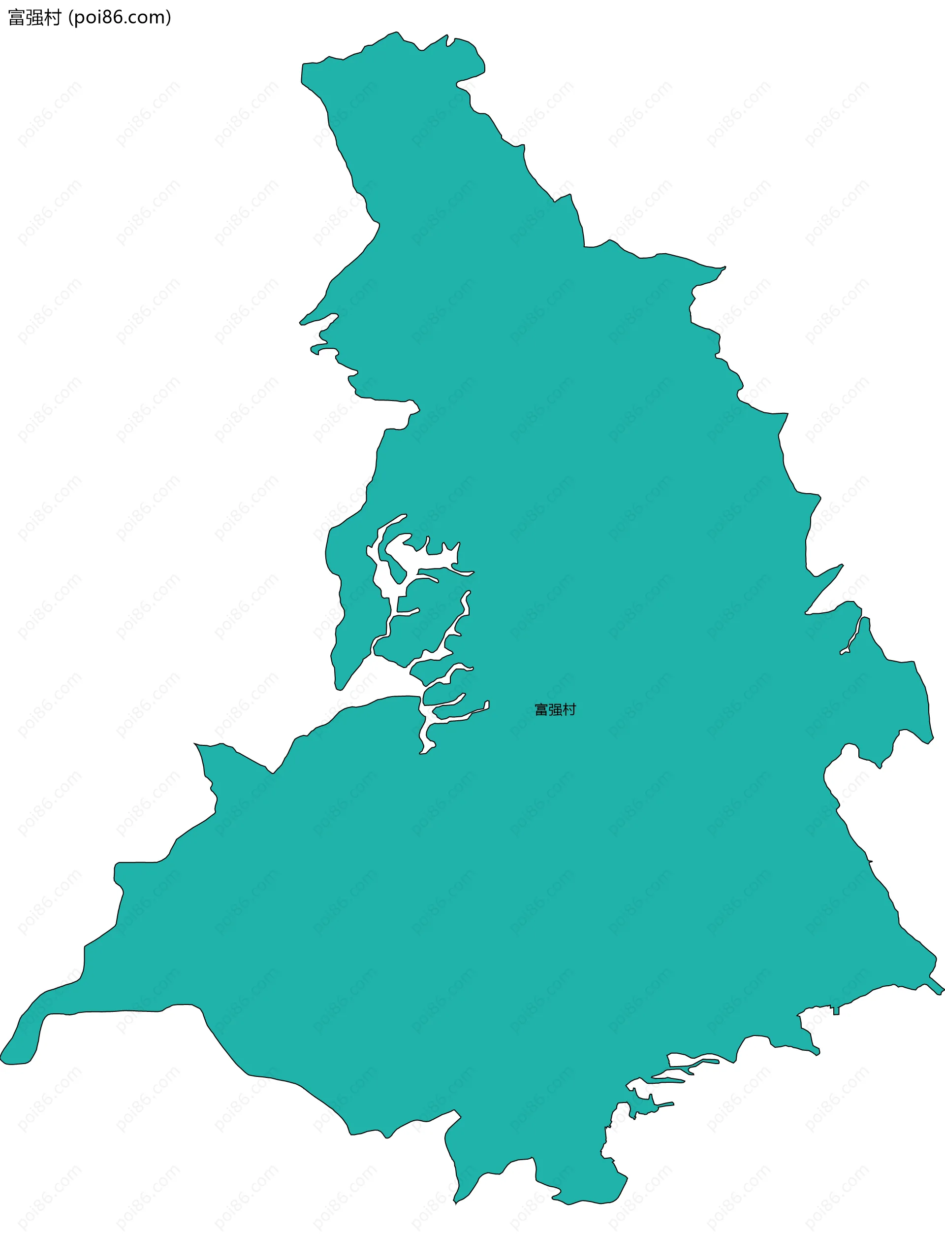 富强村边界地图