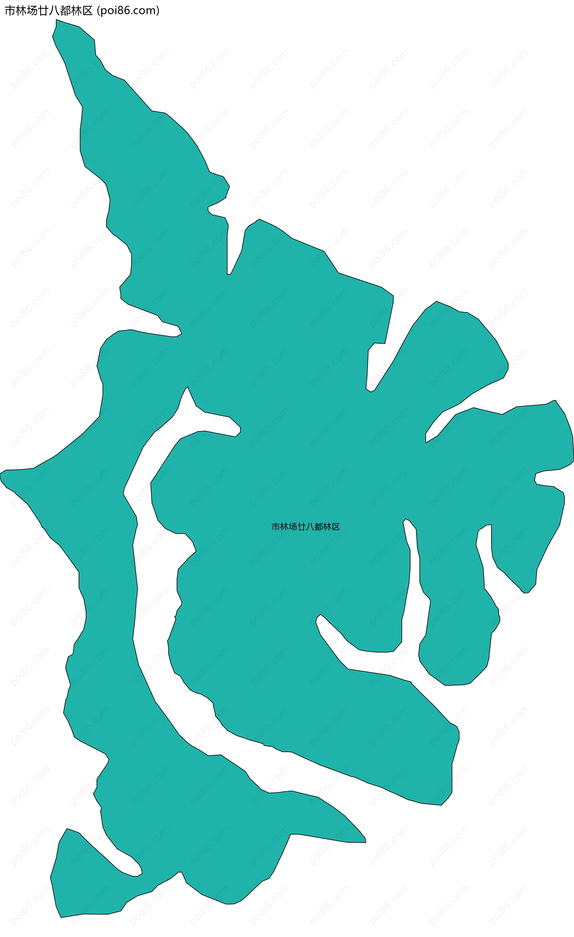 市林场廿八都林区边界地图