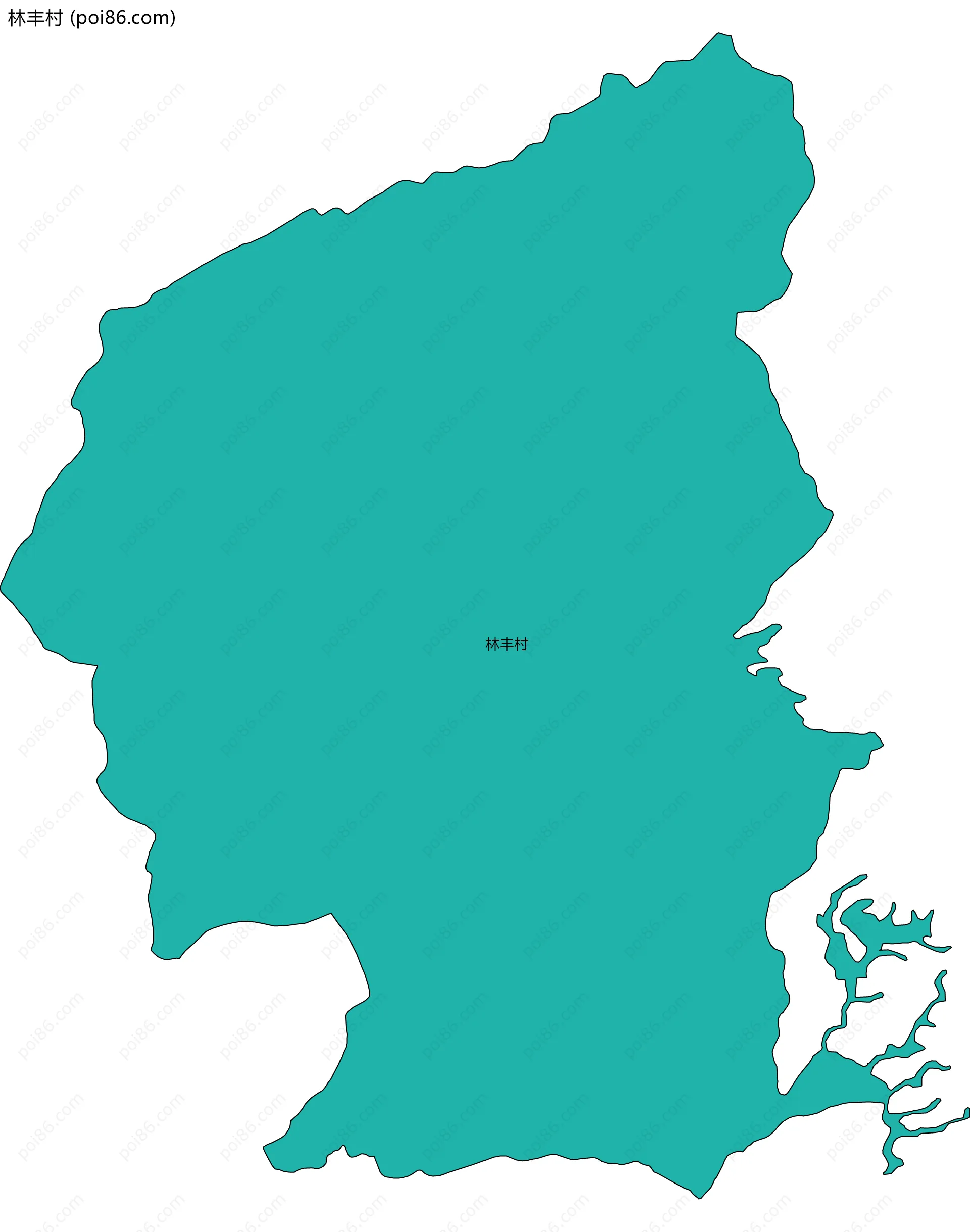 林丰村边界地图