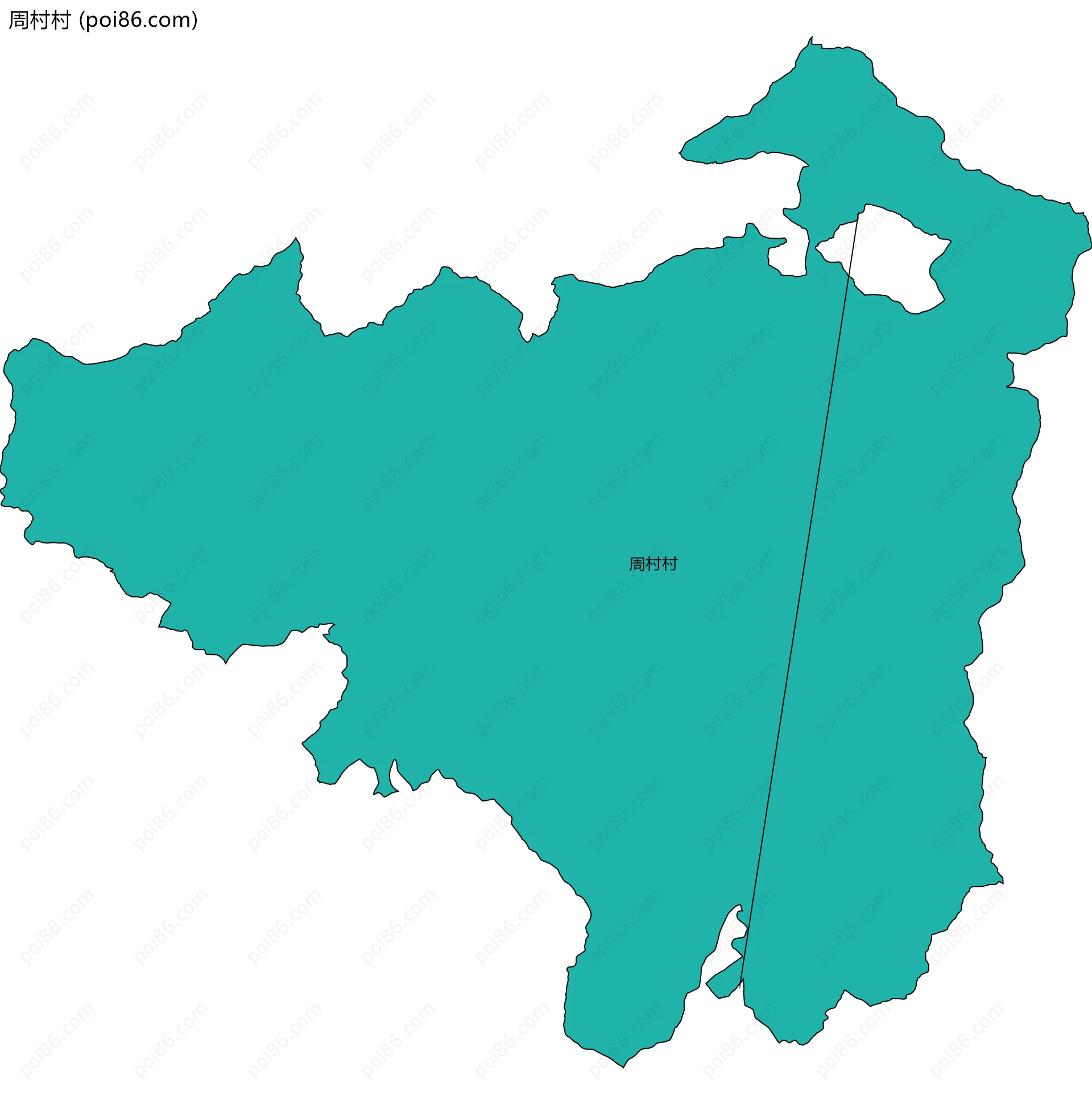 周村村边界地图