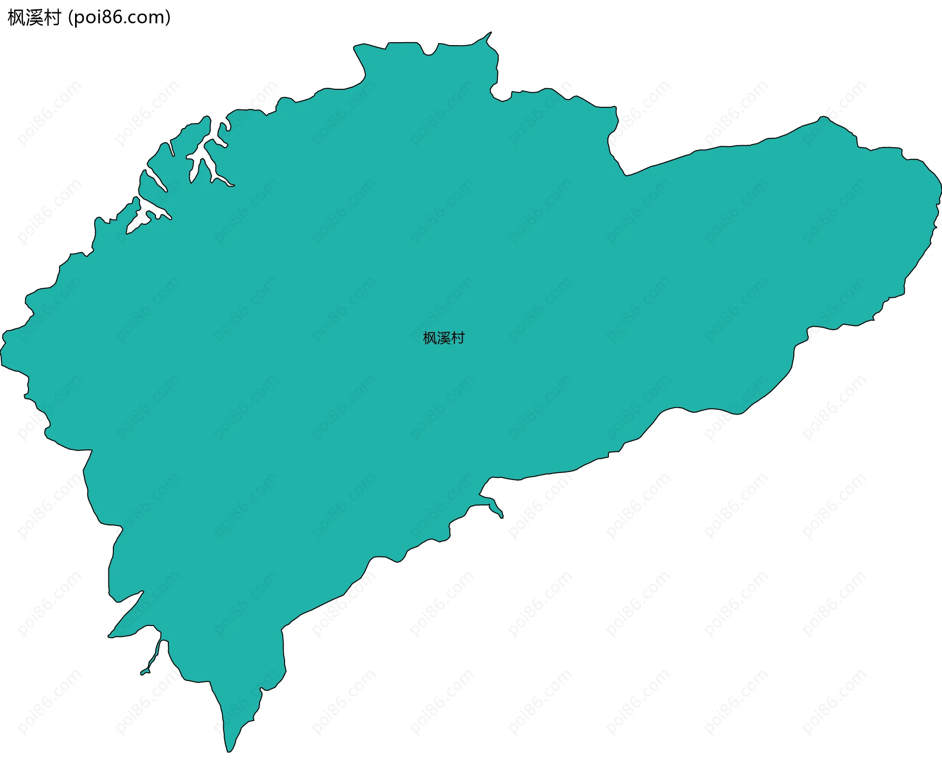 枫溪村边界地图