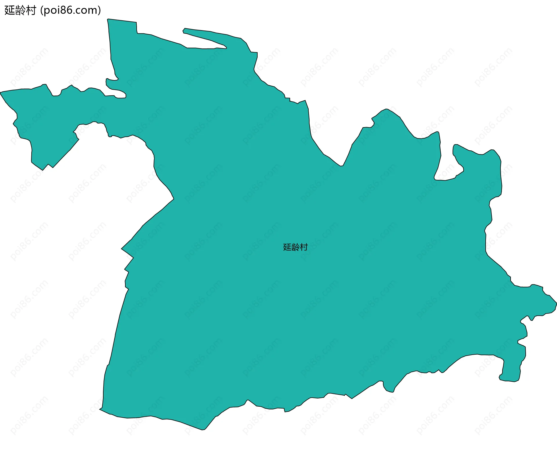 延龄村边界地图