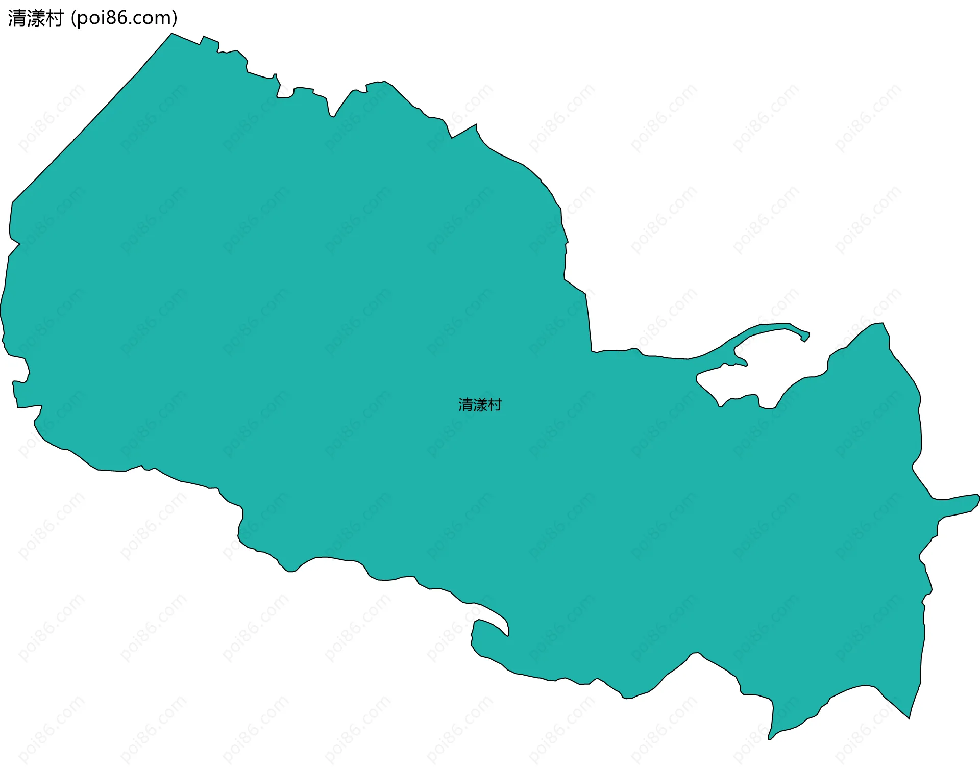 清漾村边界地图