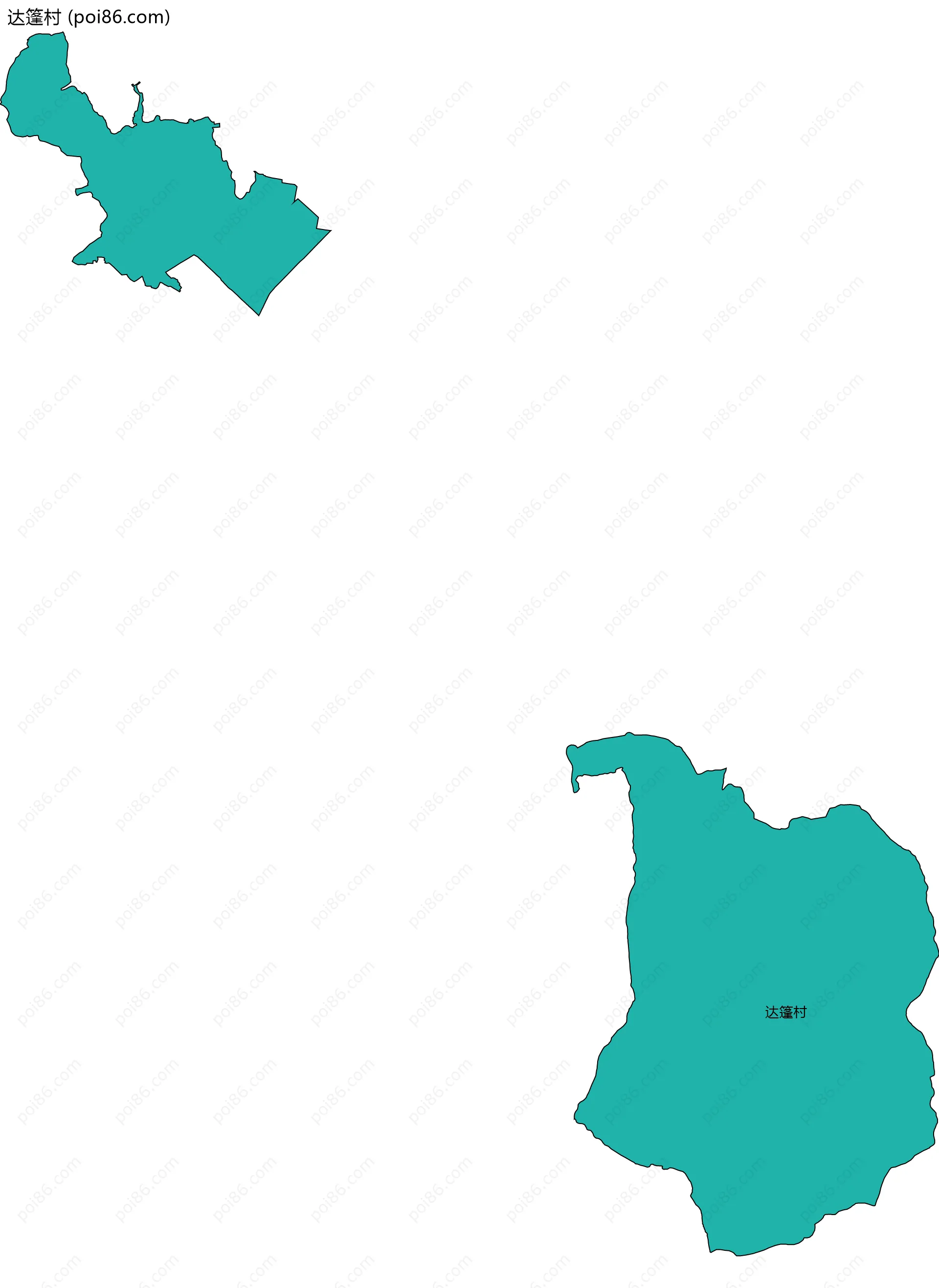 达篷村边界地图