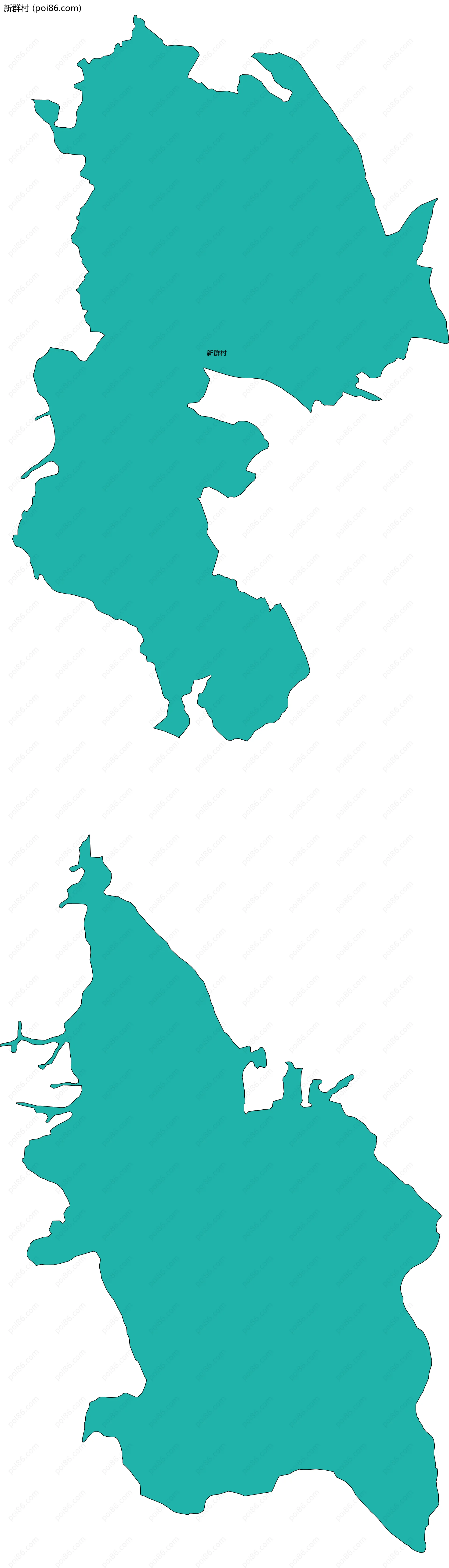 新群村边界地图