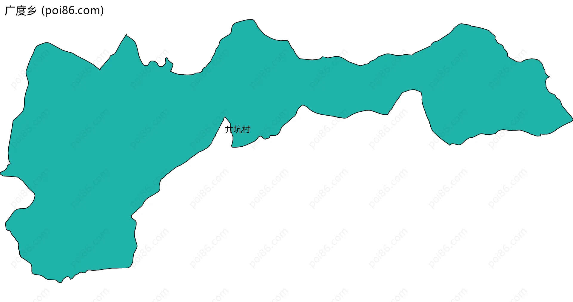 广度乡边界地图(五级行政区划)