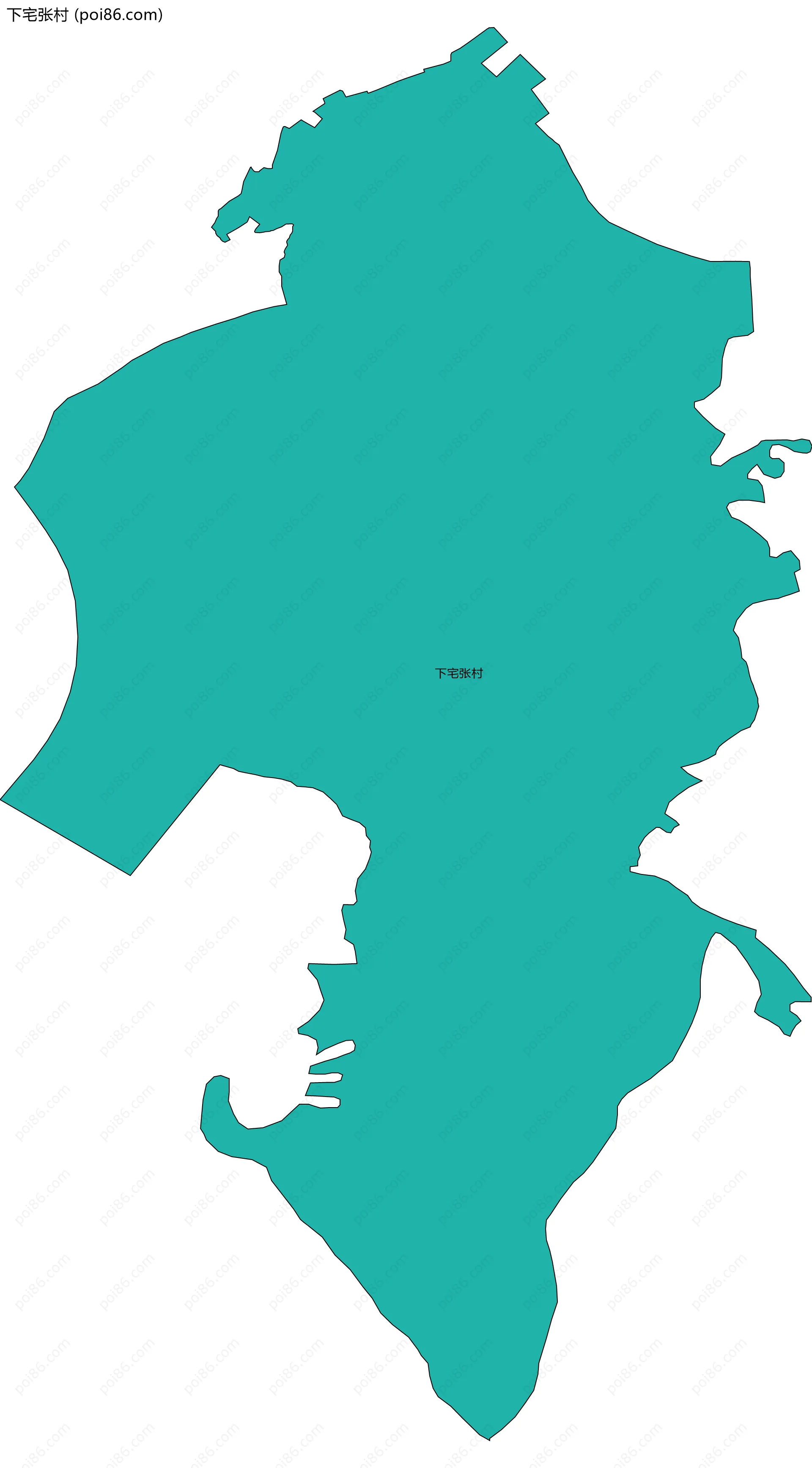 下宅张村边界地图