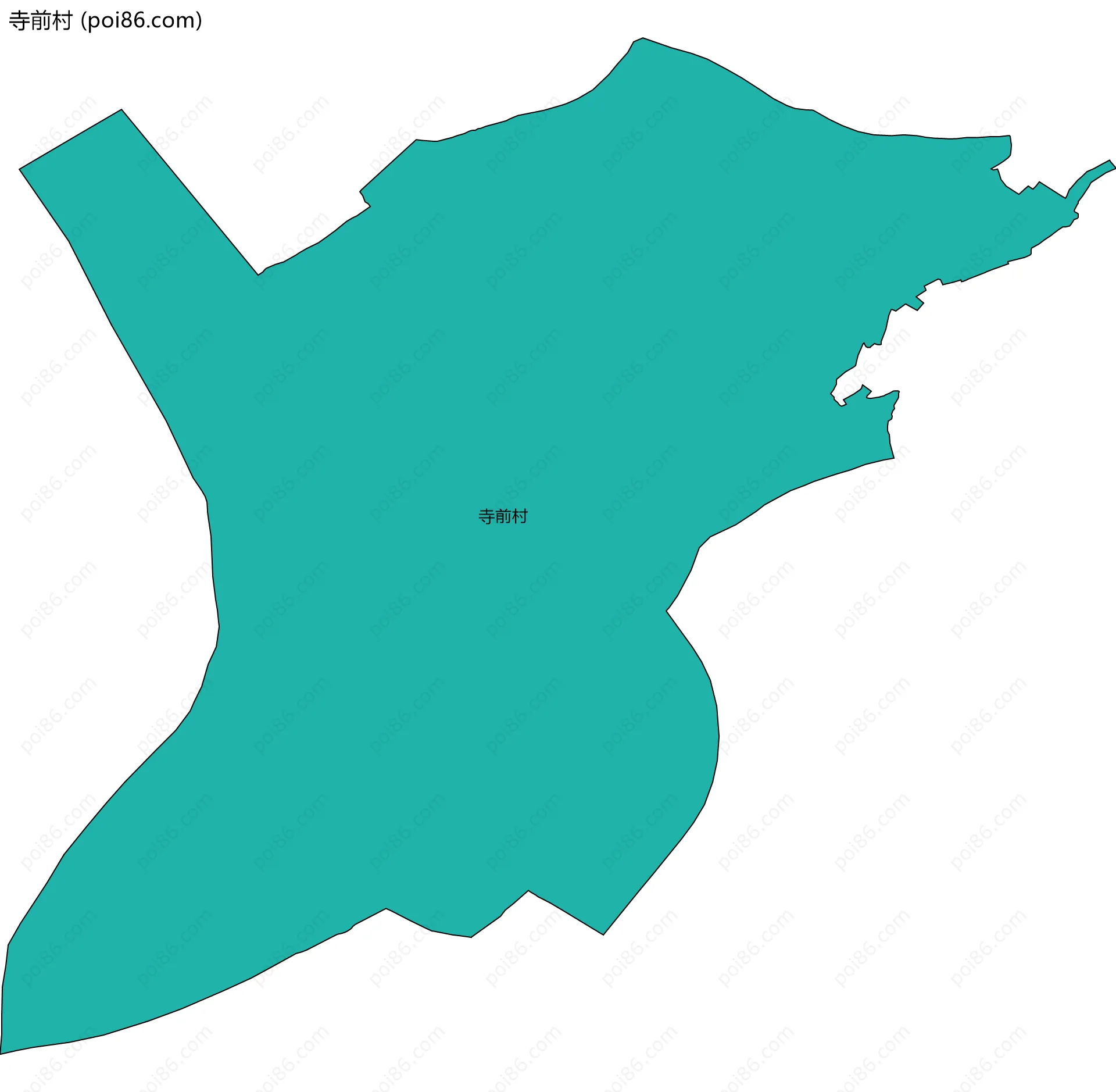 寺前村边界地图