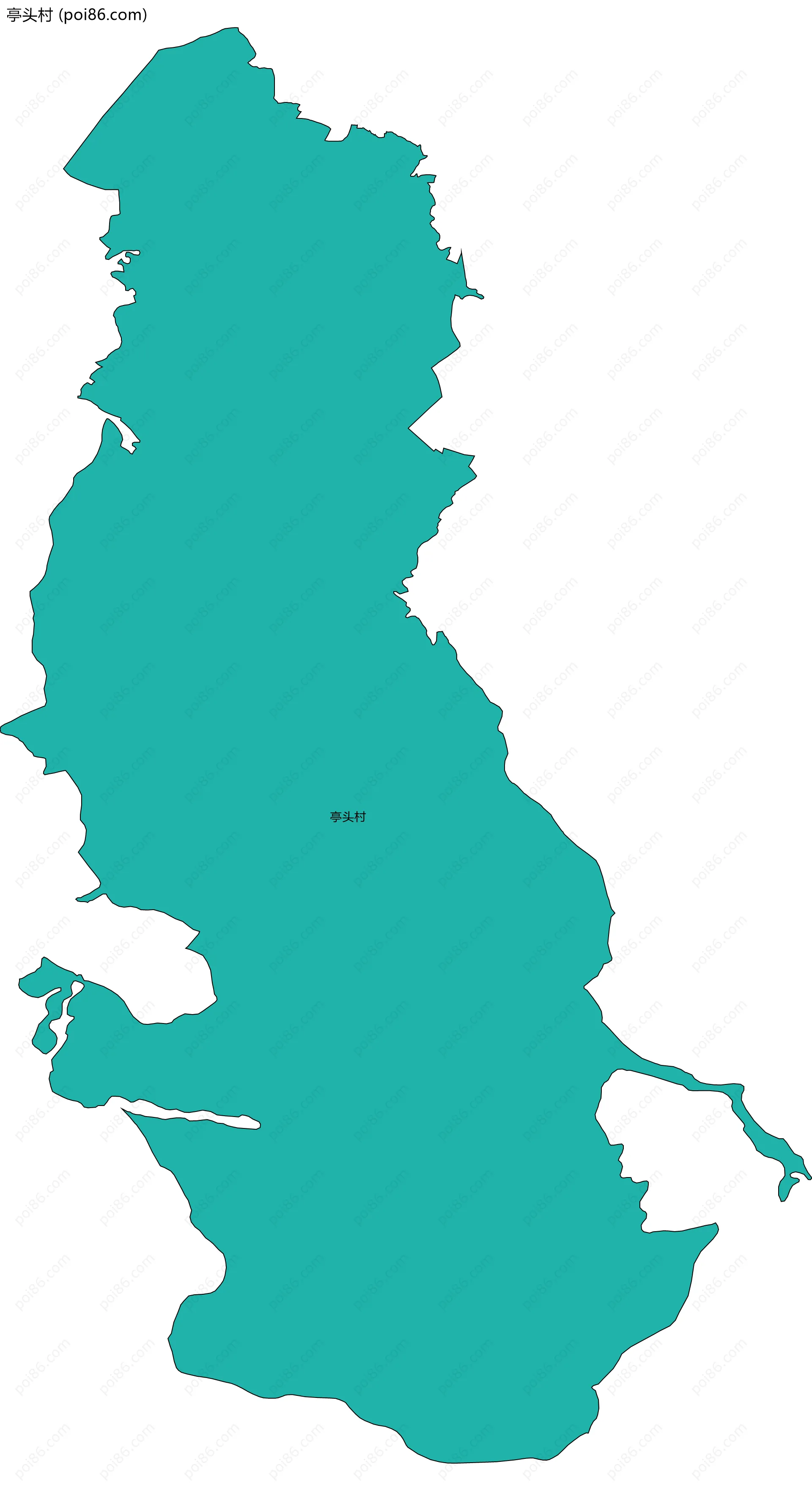 亭头村边界地图