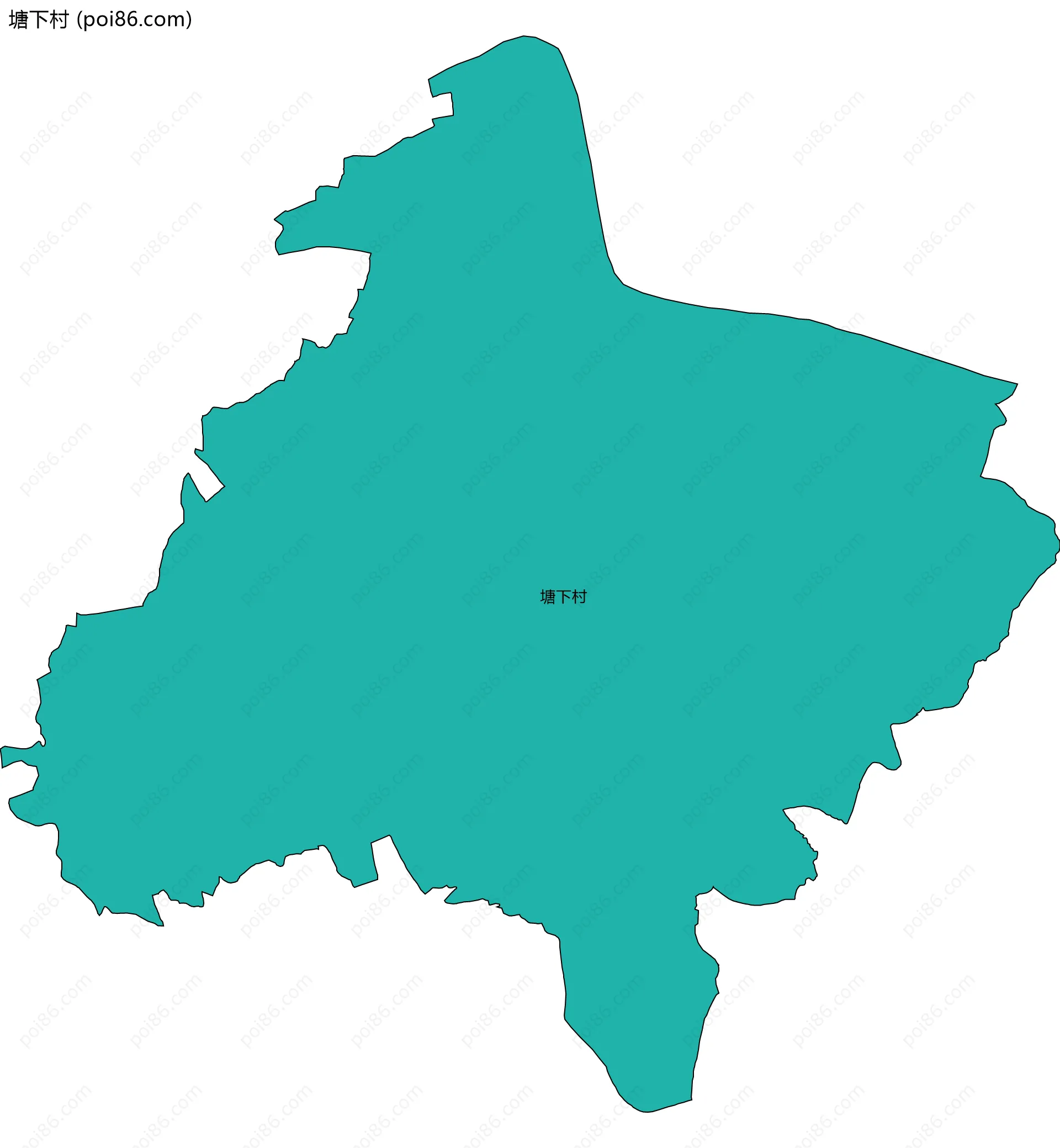 塘下村边界地图