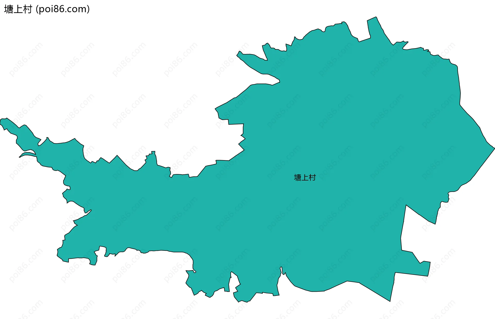 塘上村边界地图