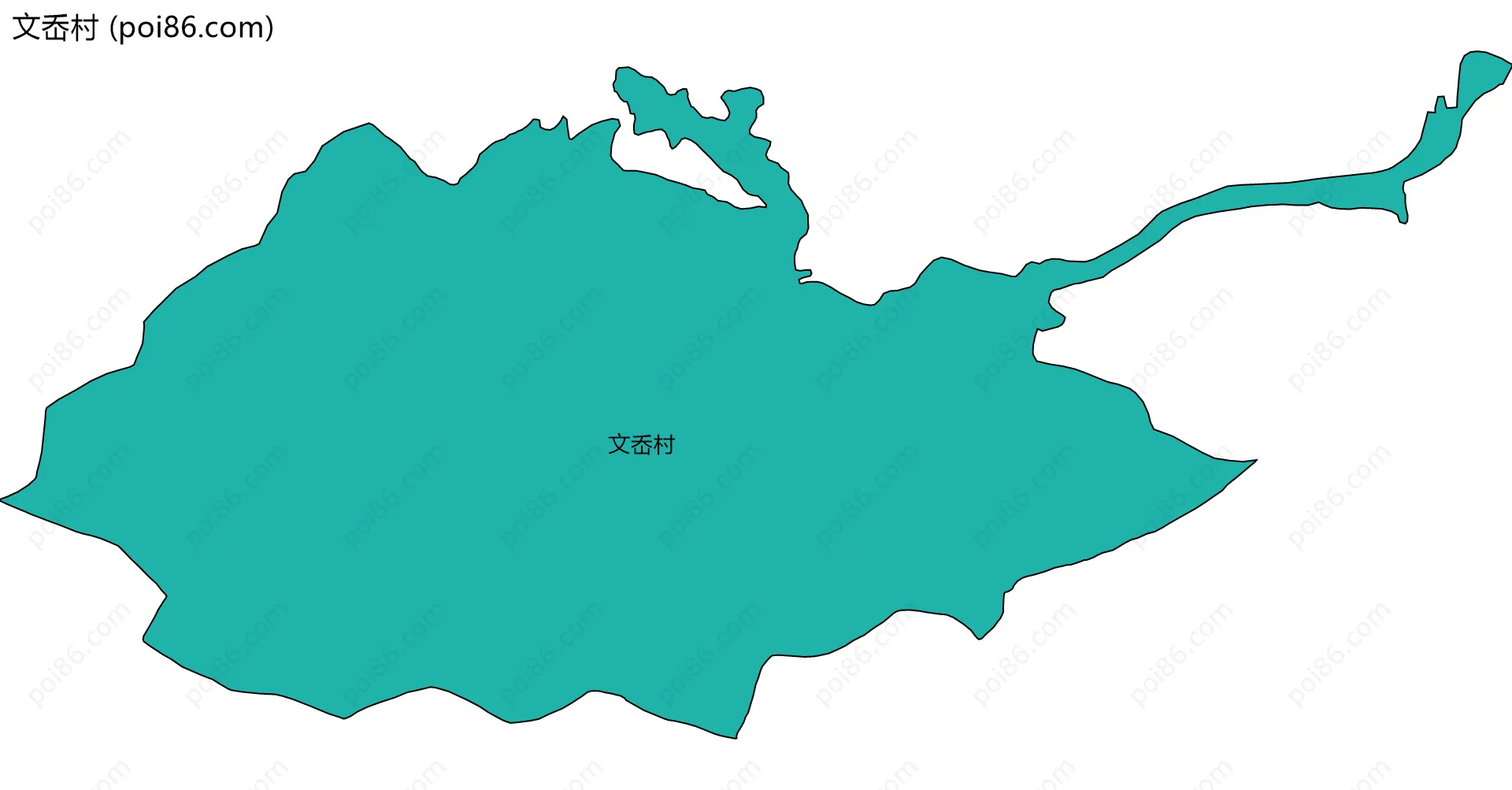 文岙村边界地图