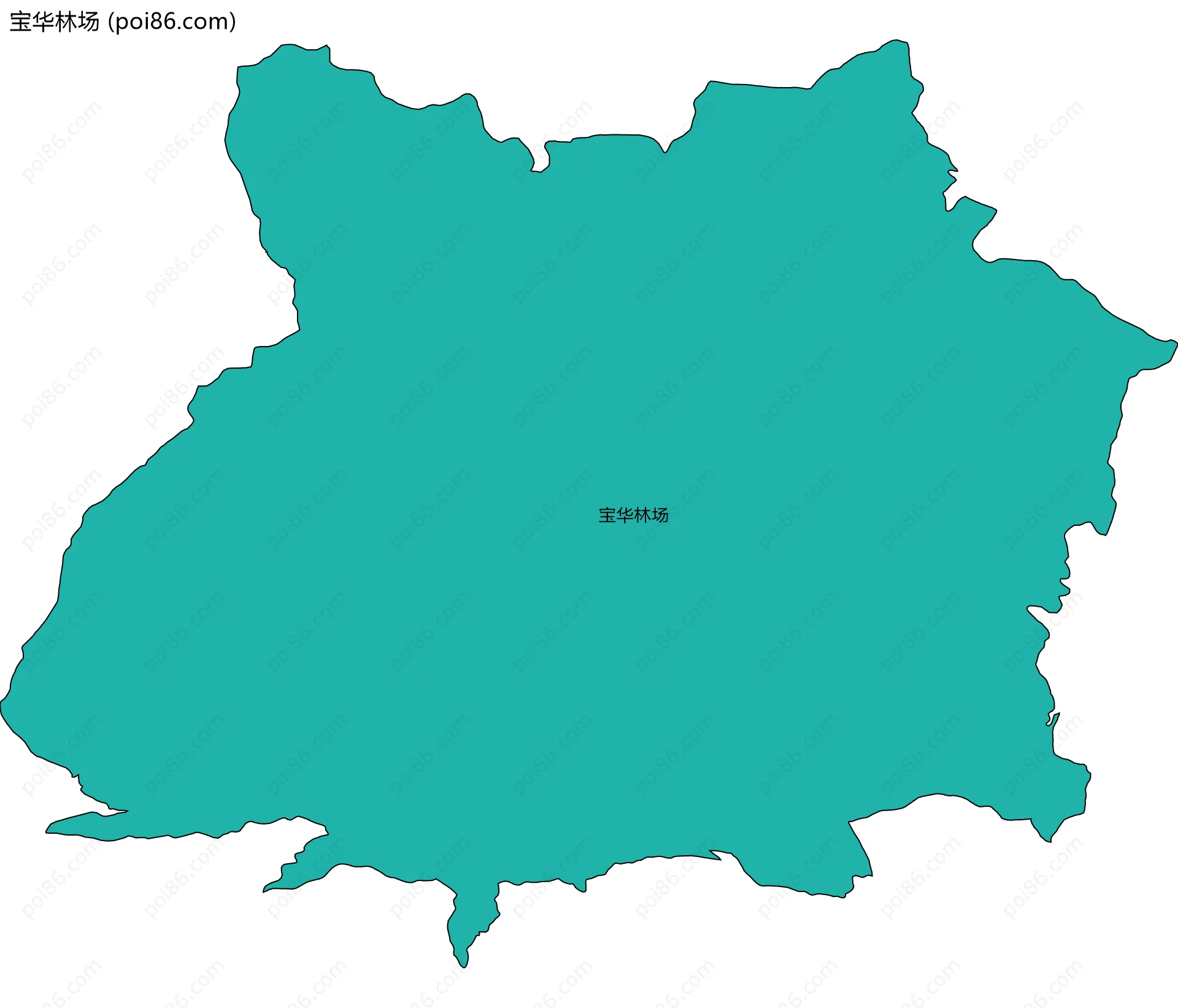 宝华林场边界地图