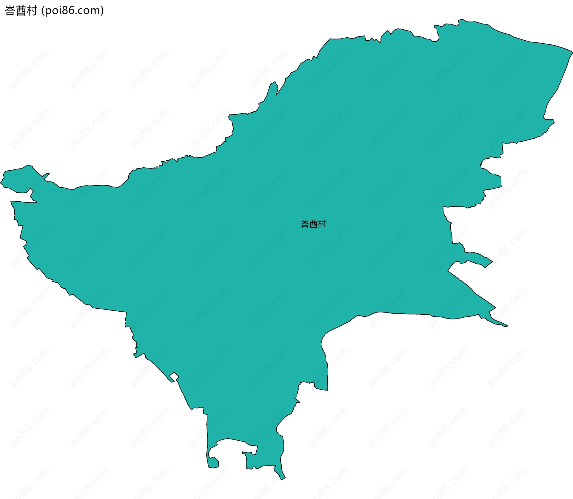 峇酋村边界地图