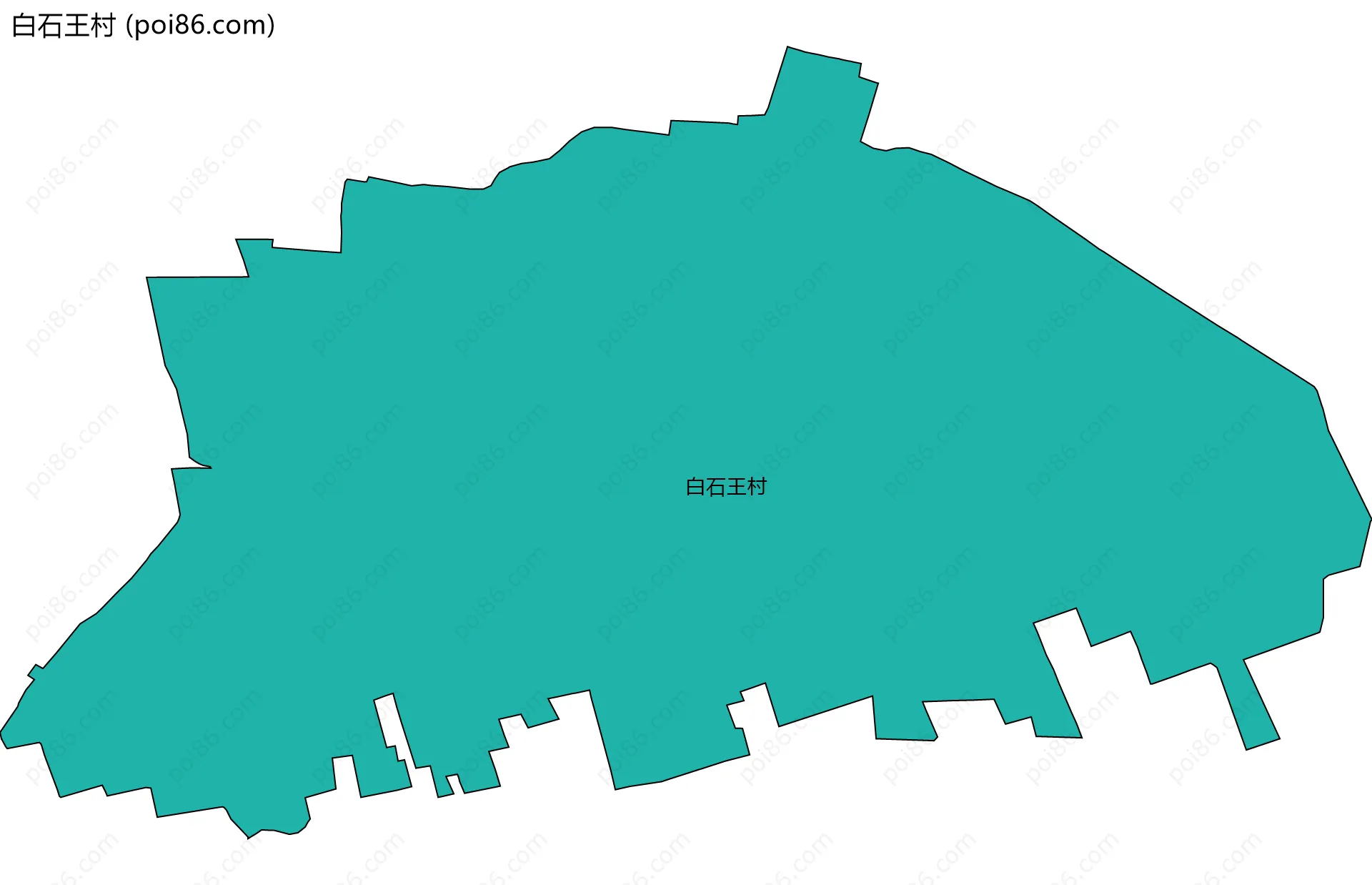 白石王村边界地图