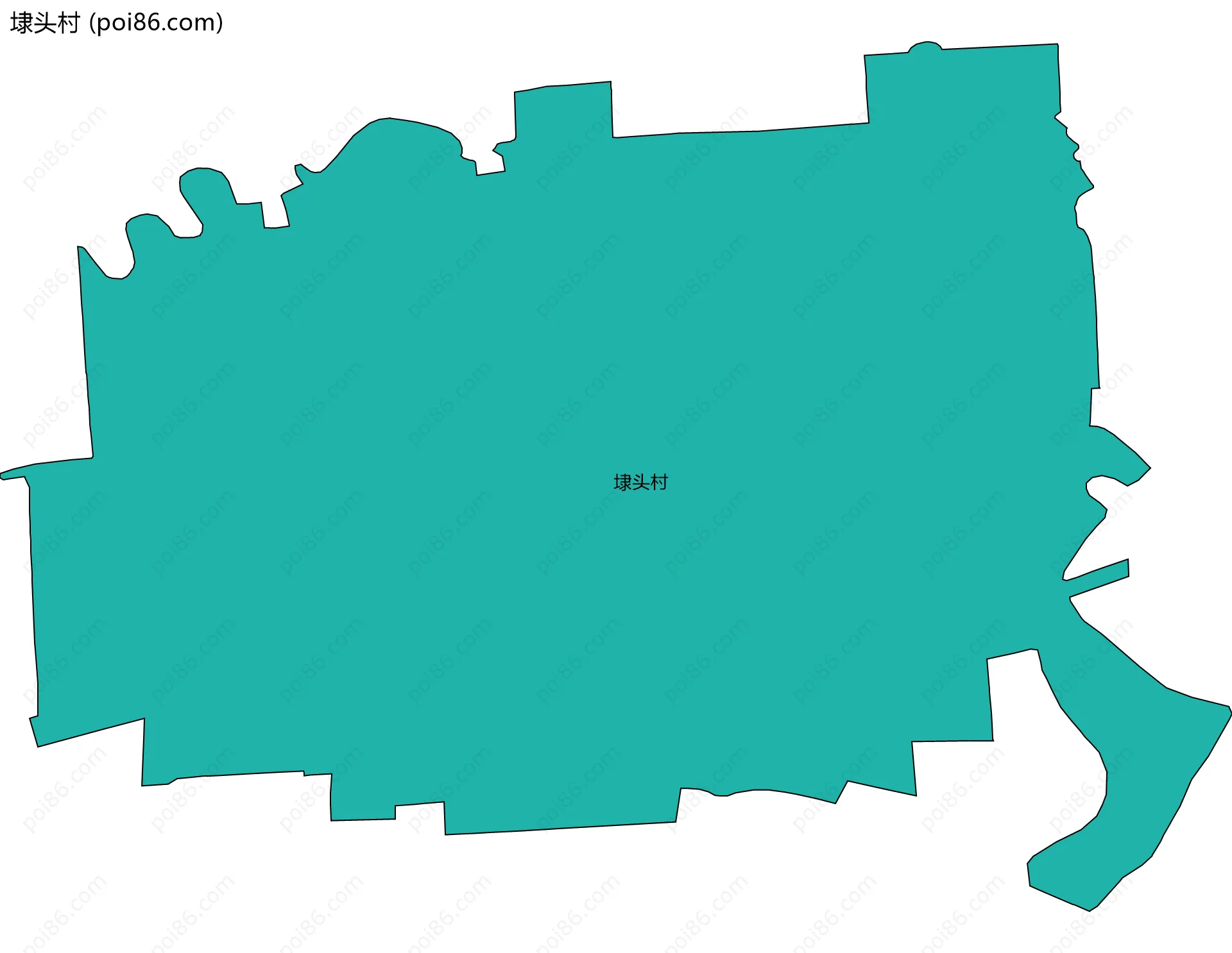 埭头村边界地图