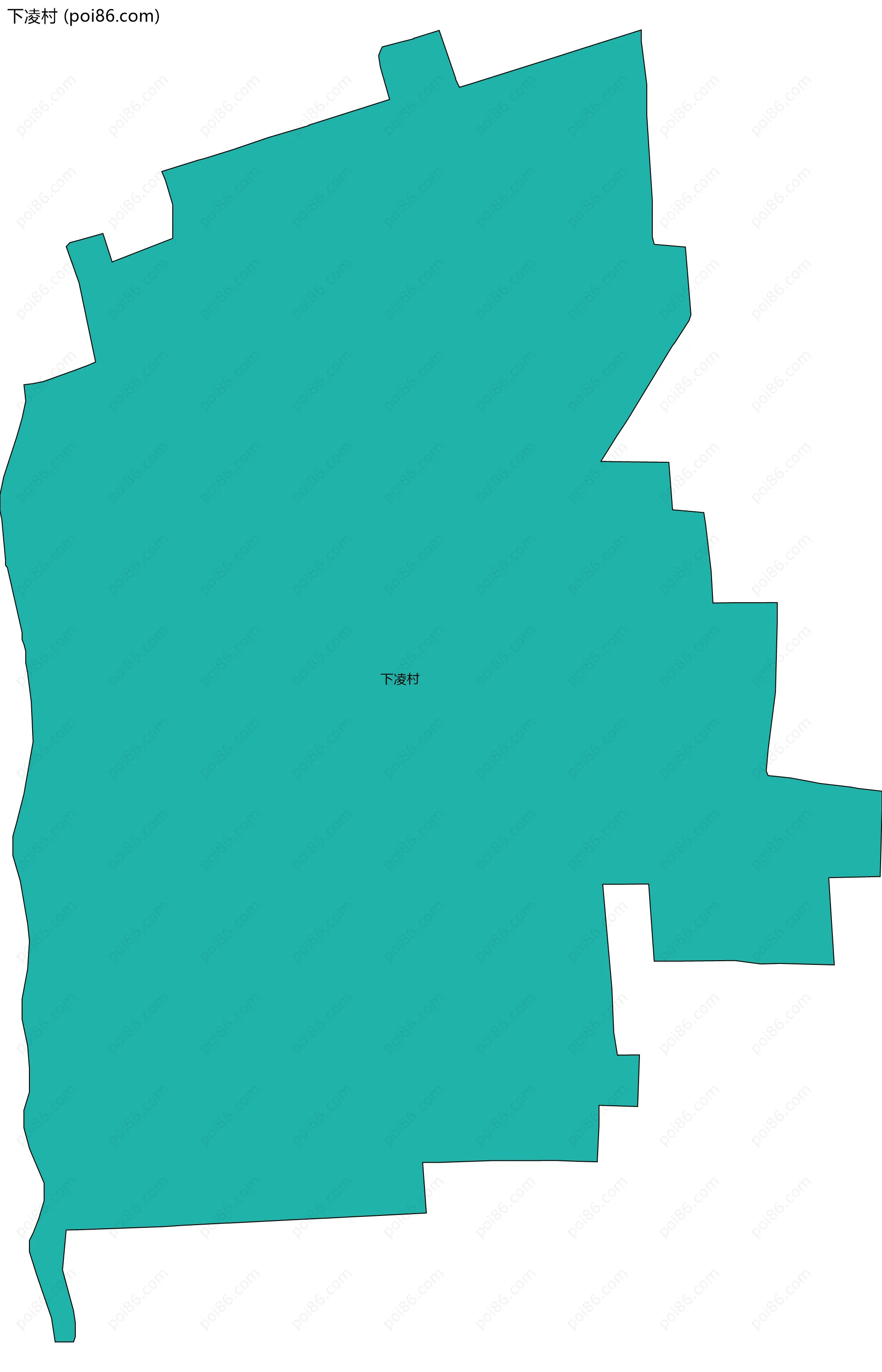 下凌村边界地图