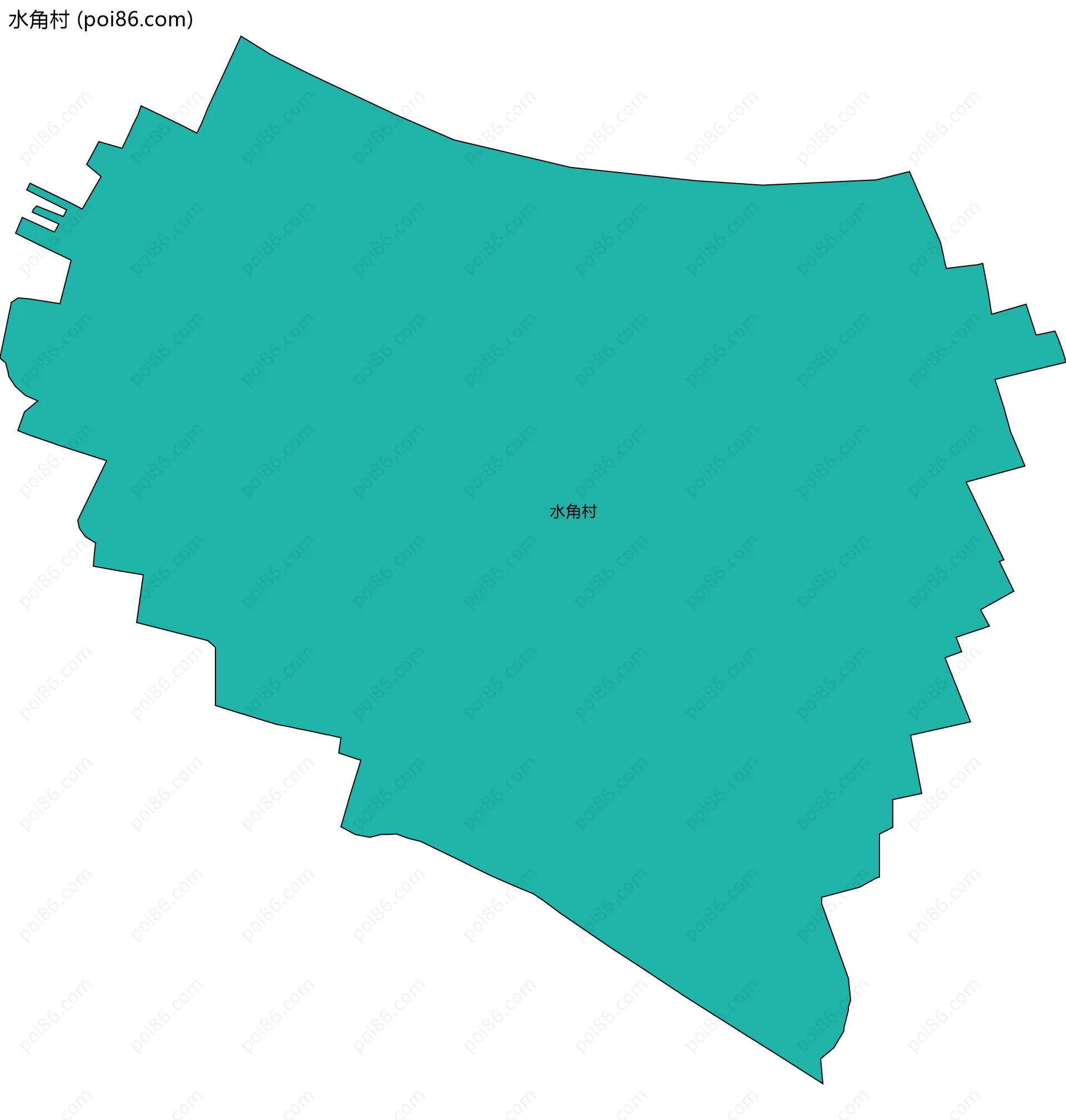 水角村边界地图