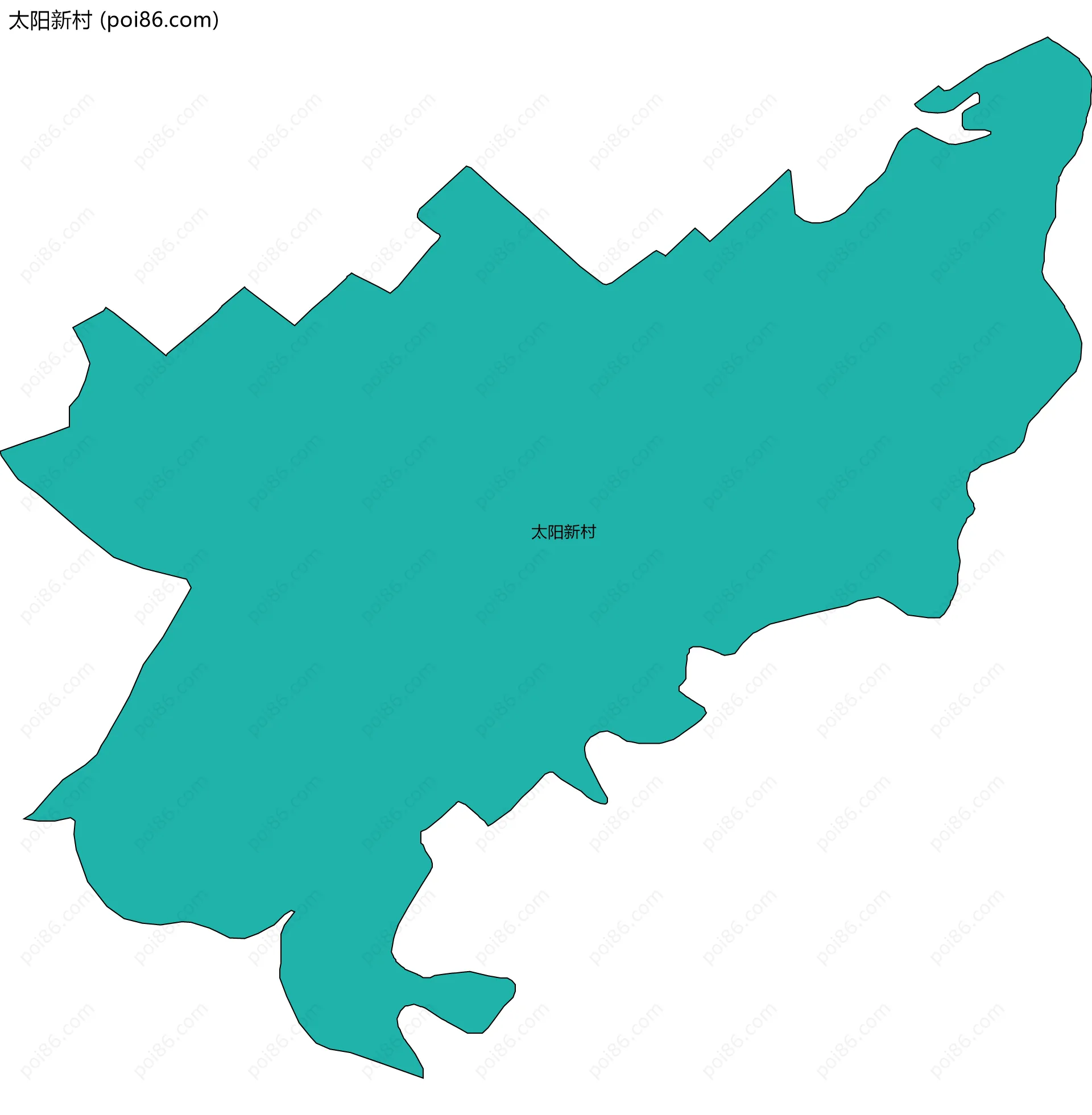 太阳新村边界地图