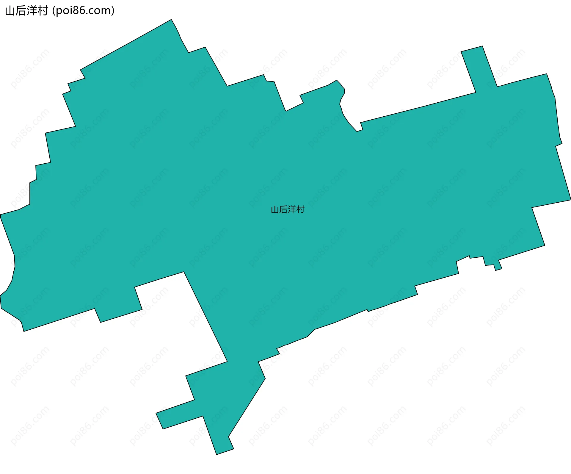 山后洋村边界地图