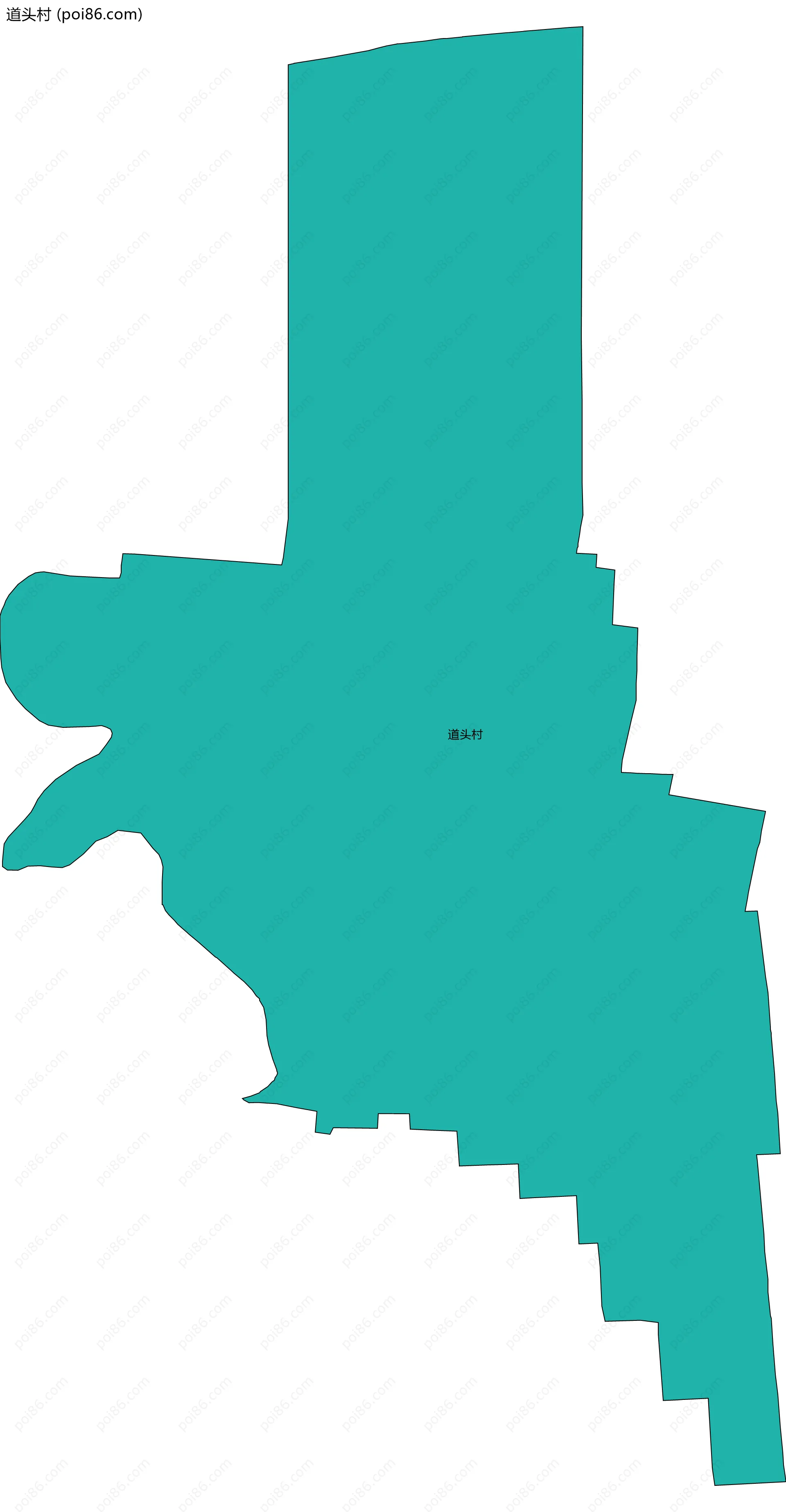 道头村边界地图