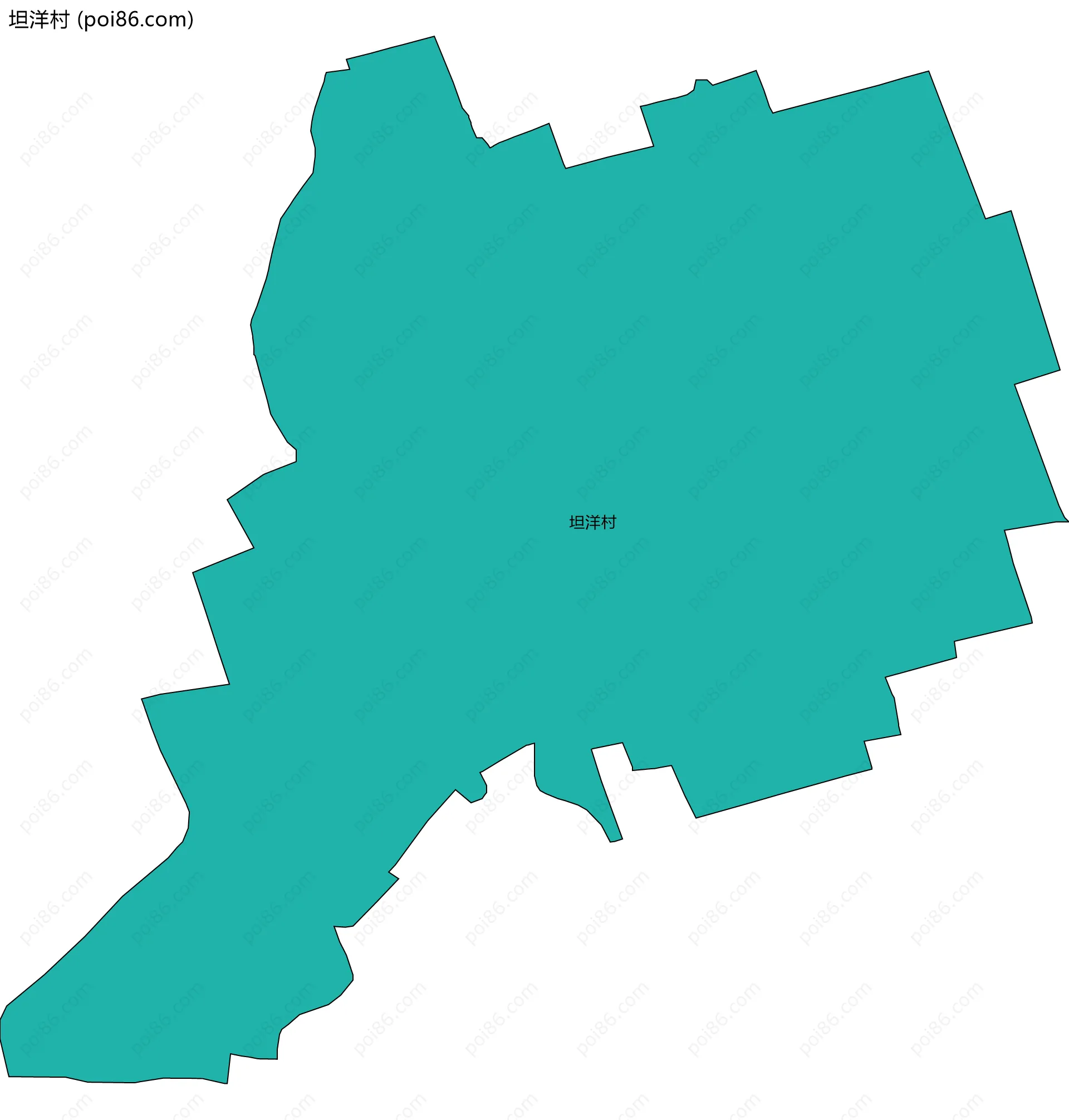 坦洋村边界地图