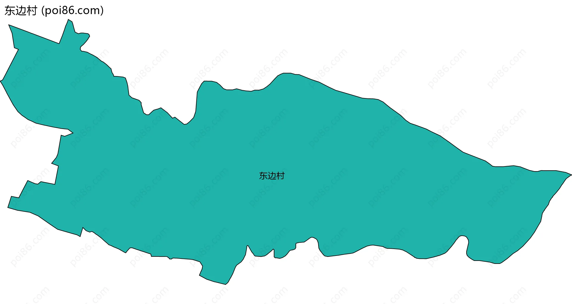 东边村边界地图