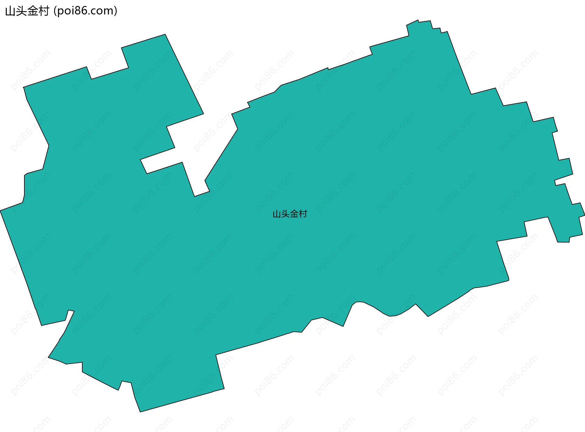 山头金村边界地图