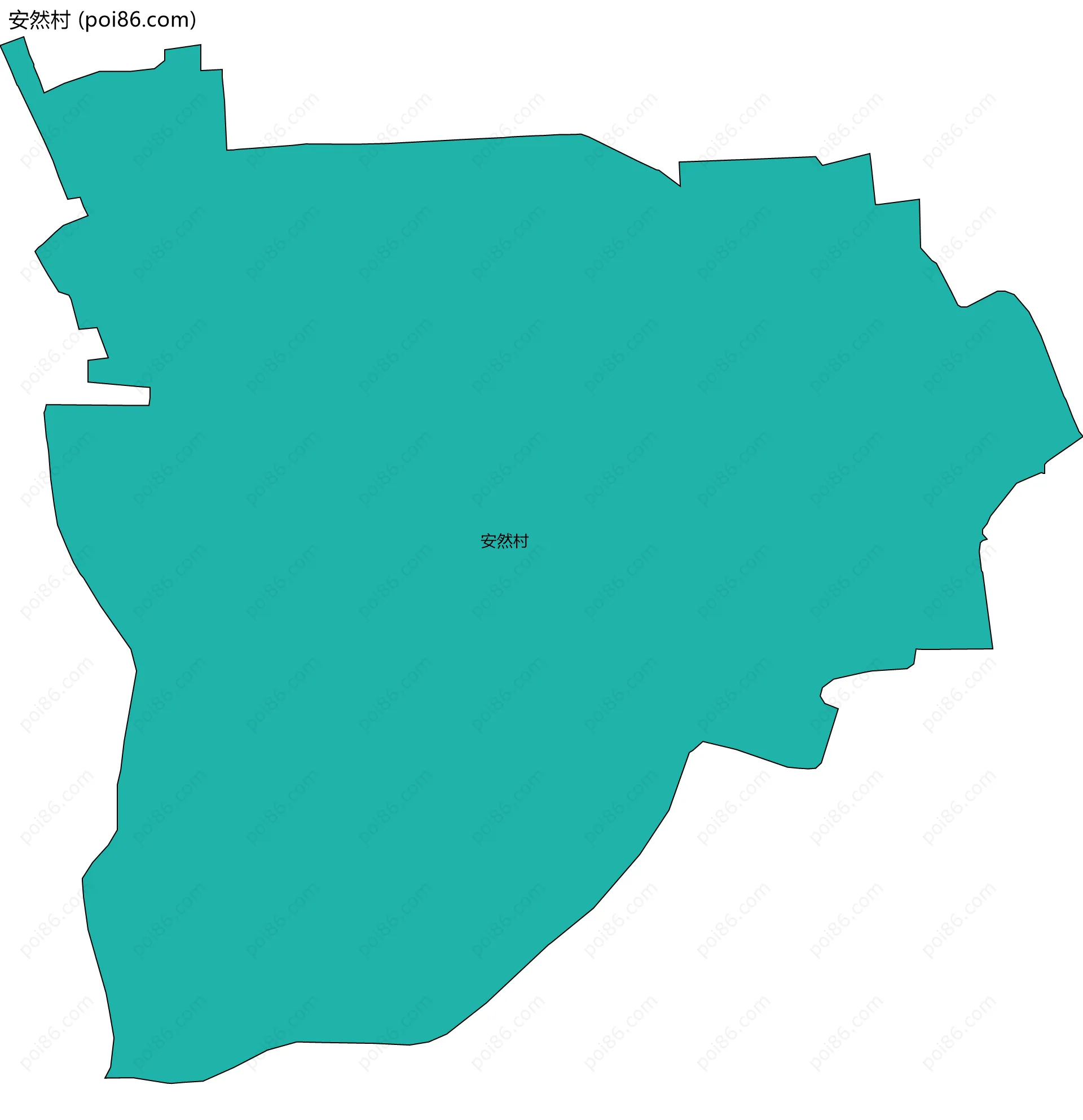 安然村边界地图