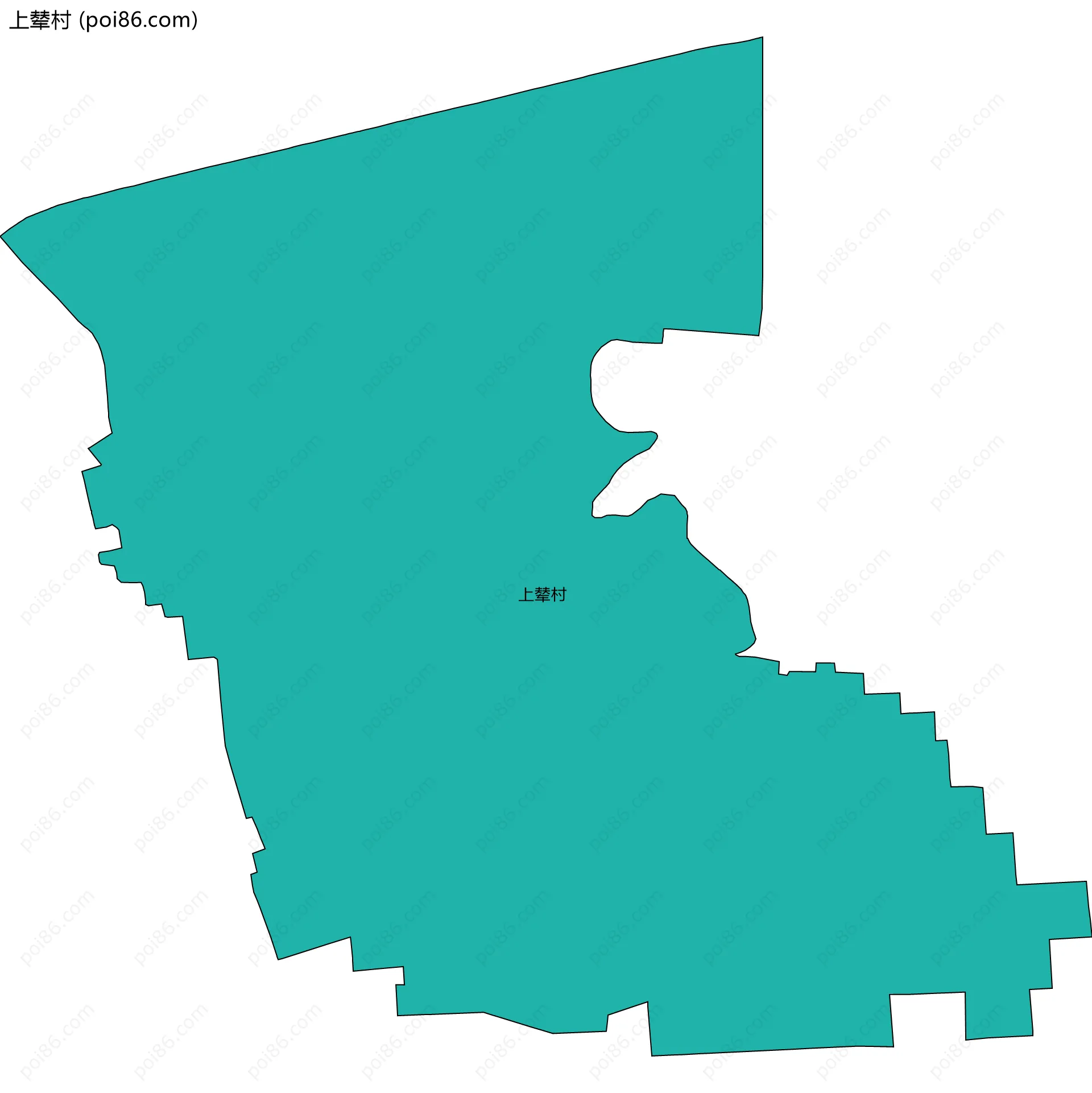 上辇村边界地图