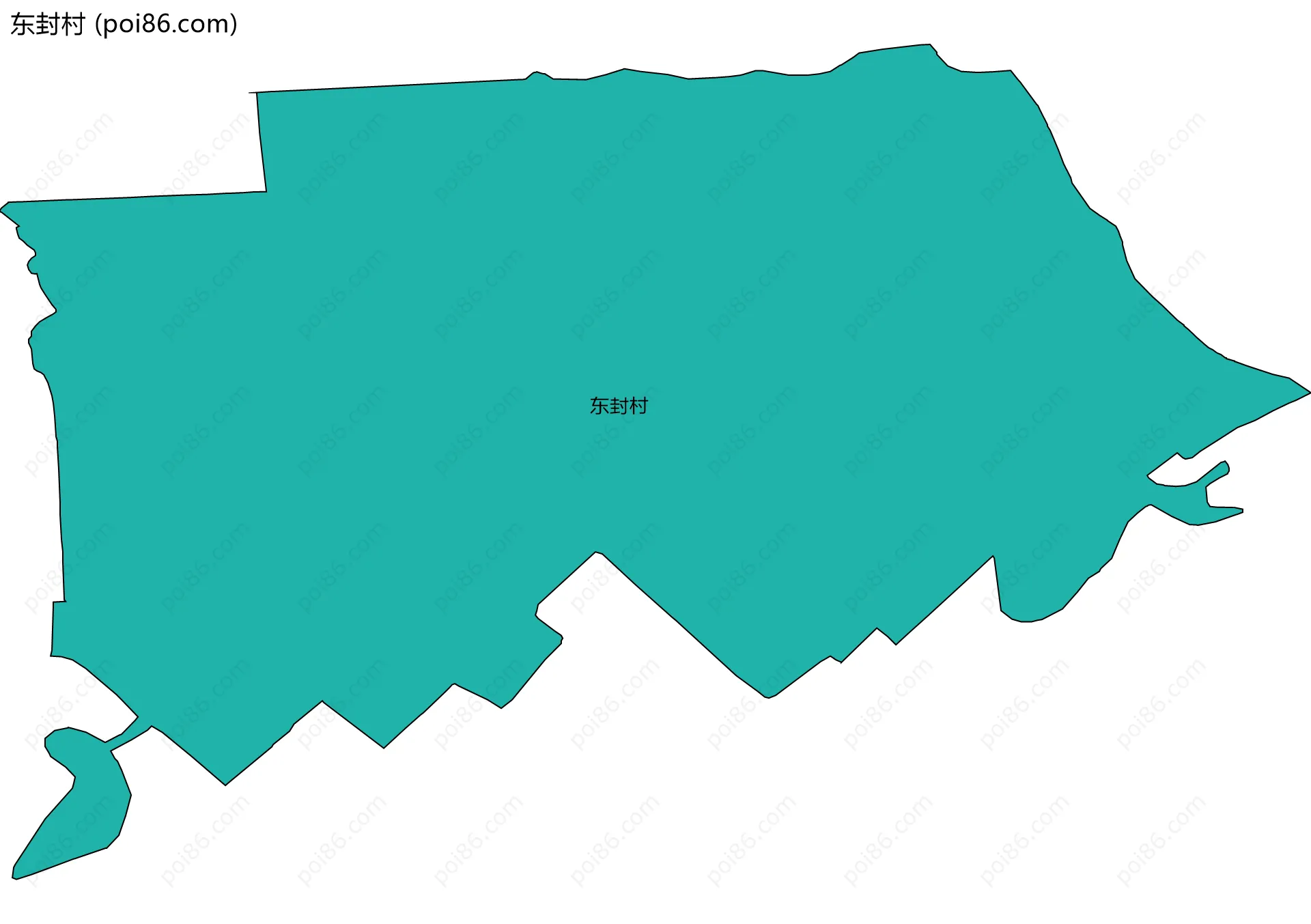 东封村边界地图