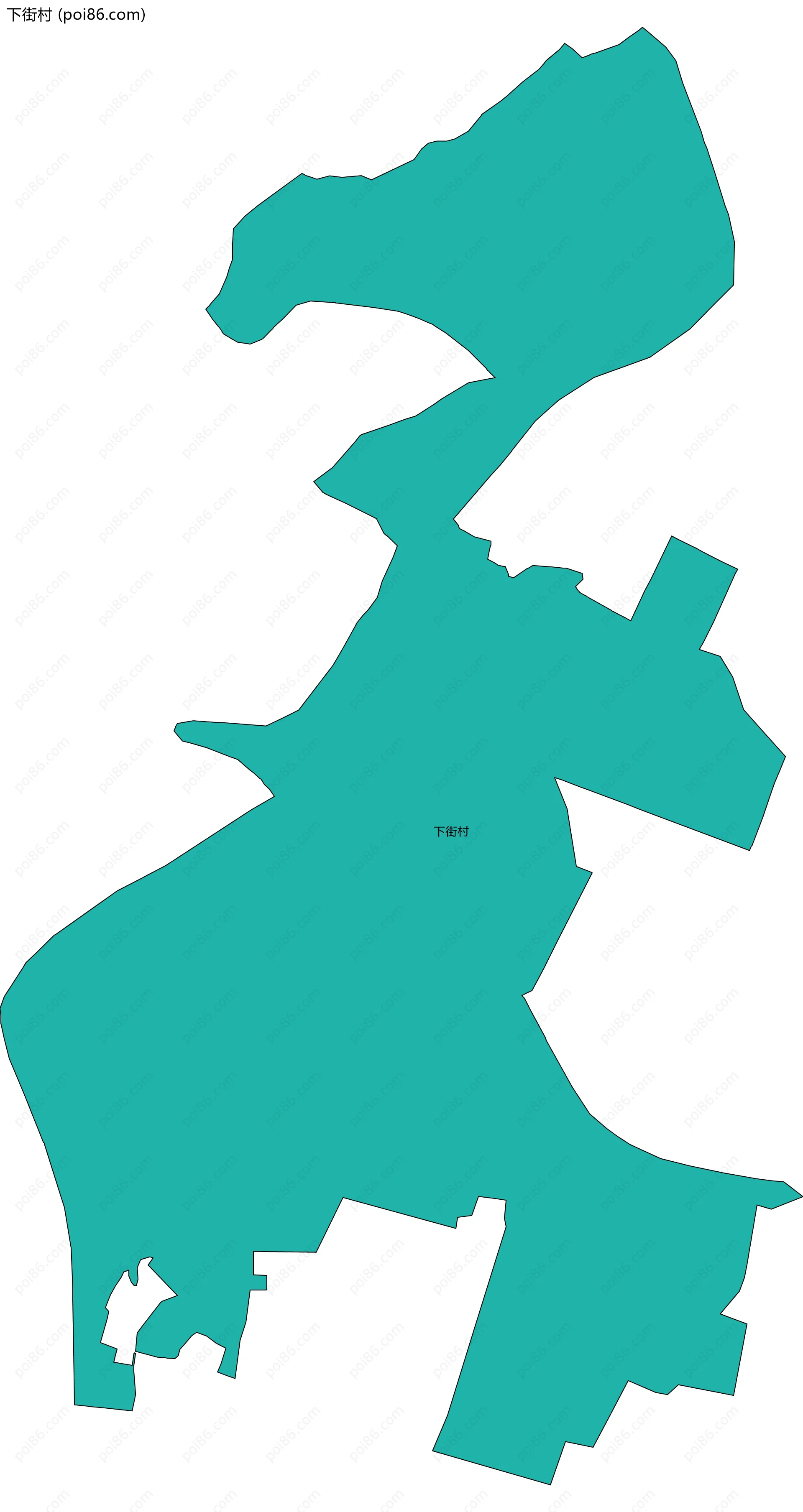 下街村边界地图