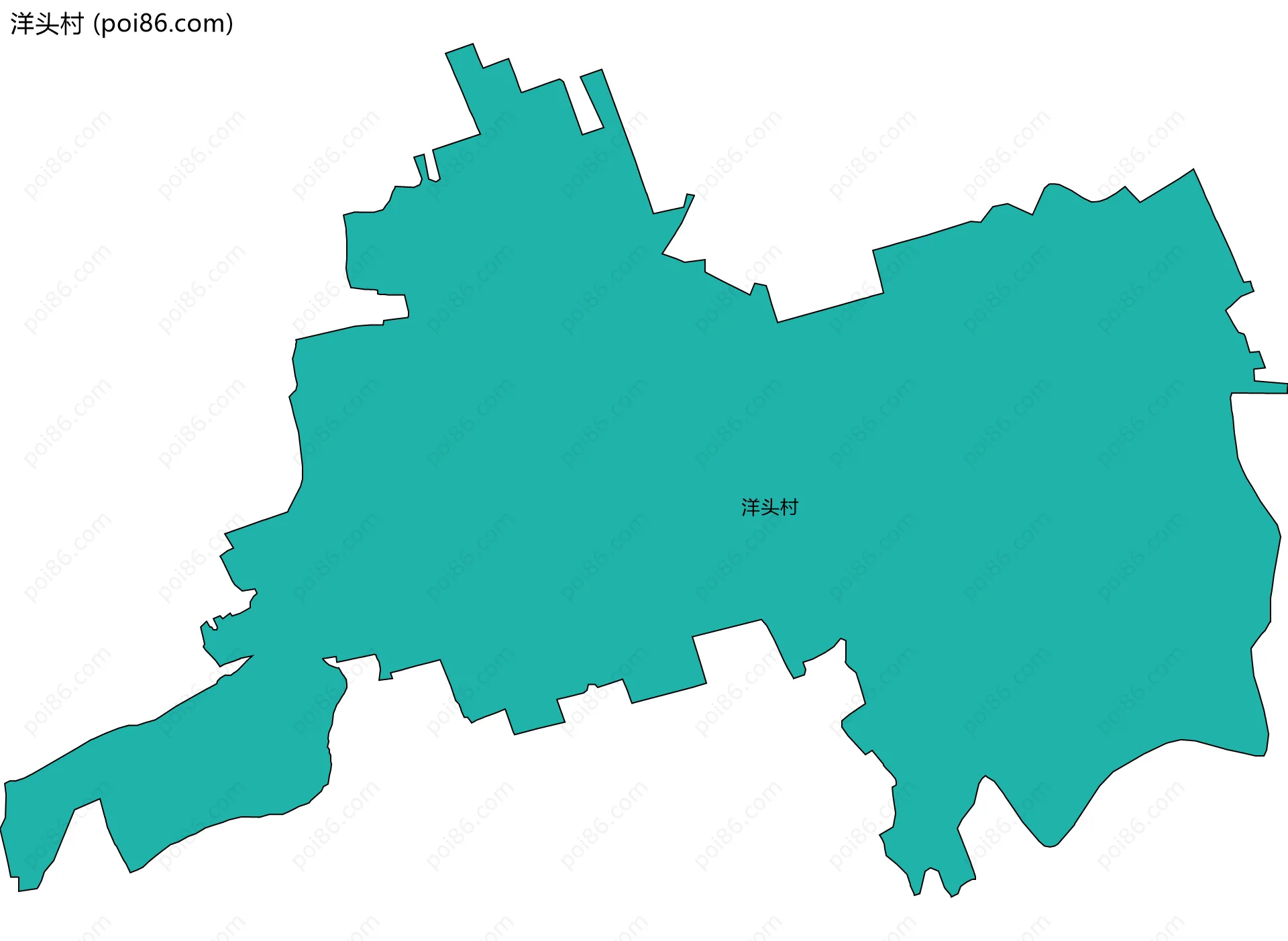 洋头村边界地图