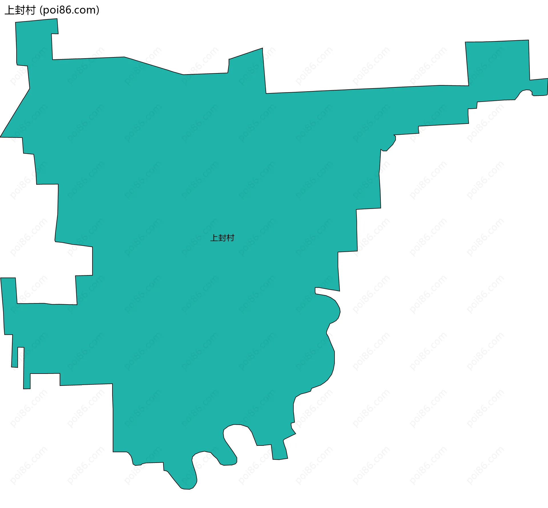 上封村边界地图