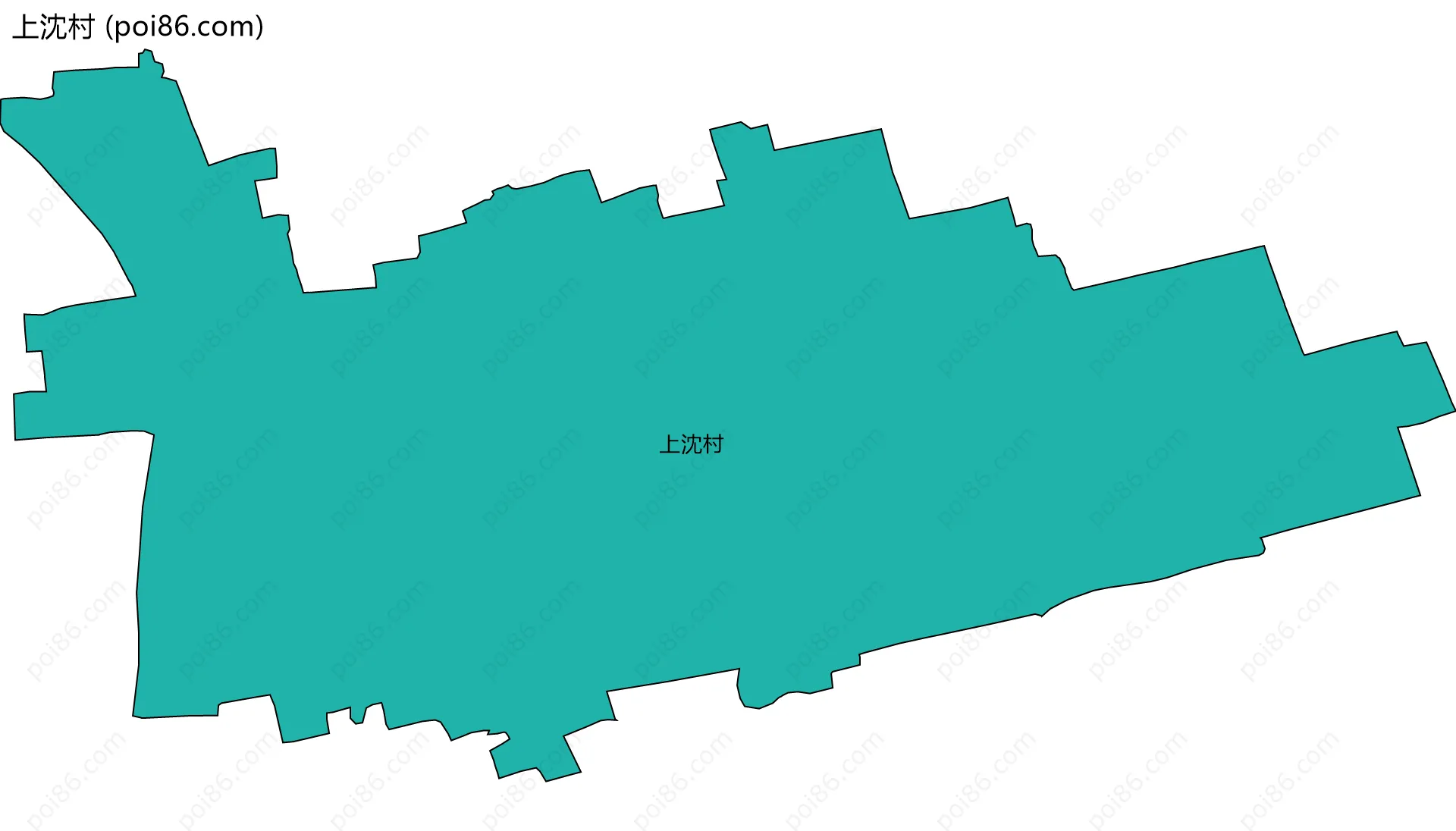 上沈村边界地图