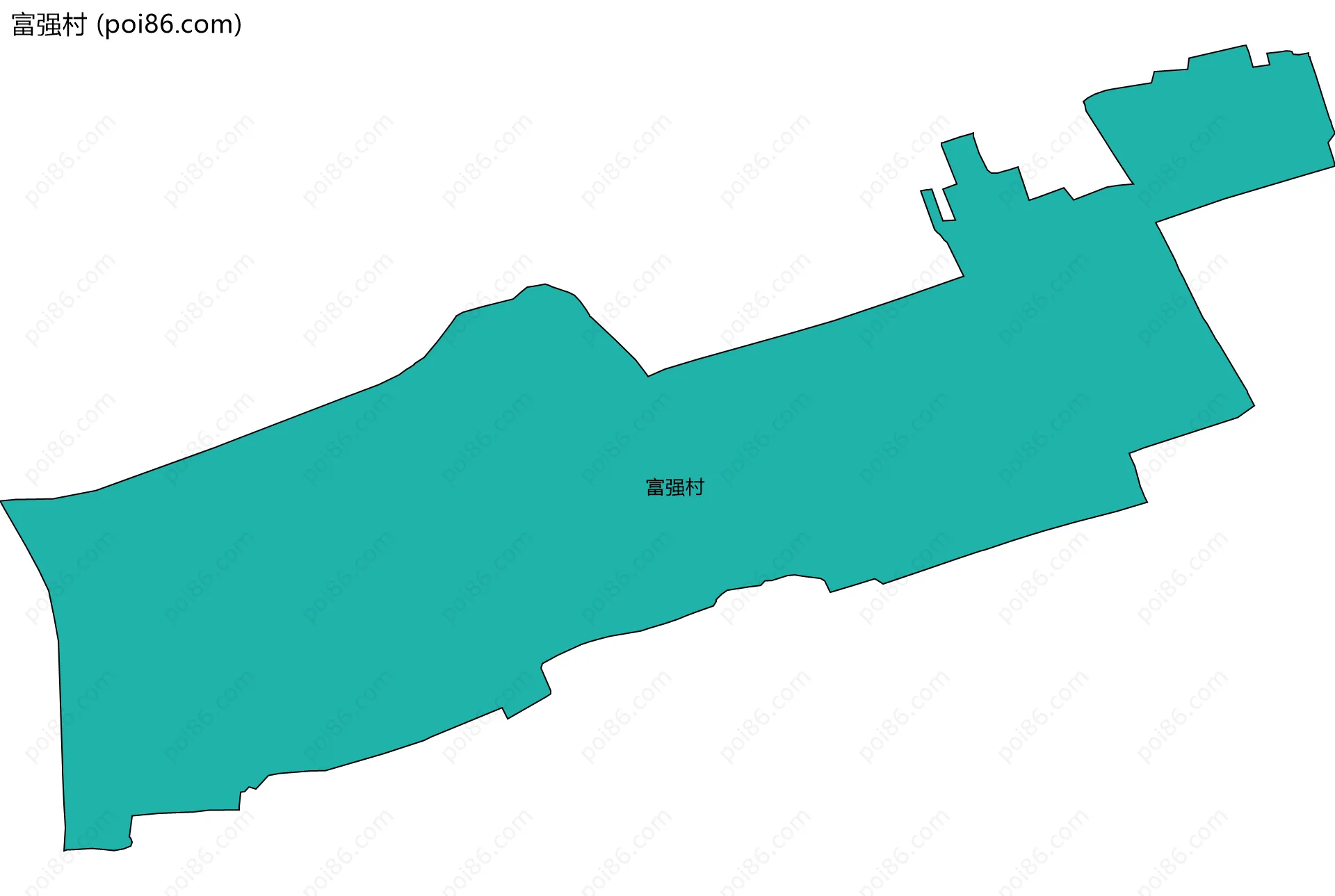富强村边界地图