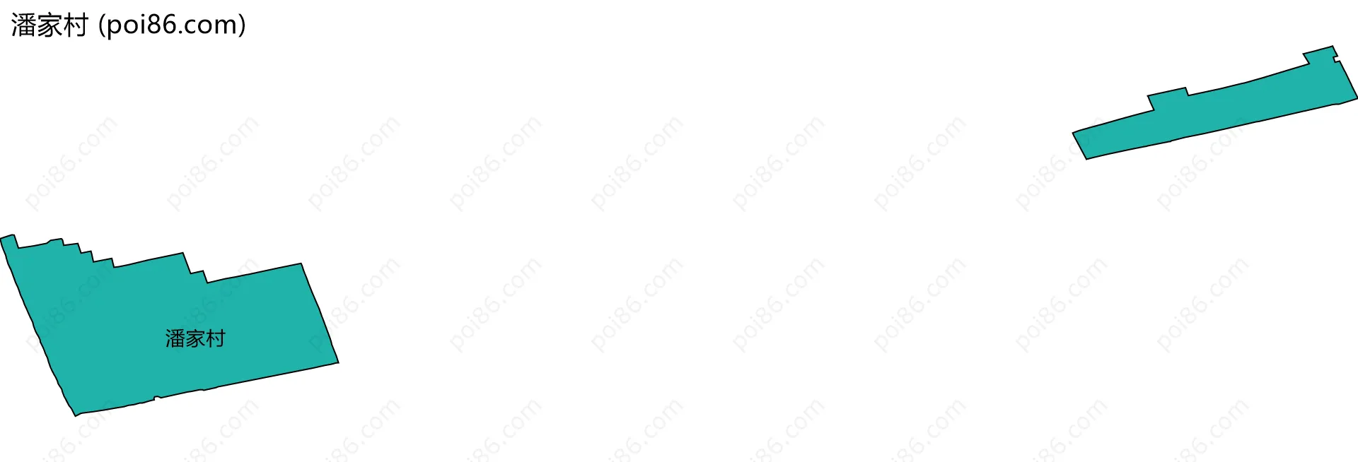 潘家村边界地图