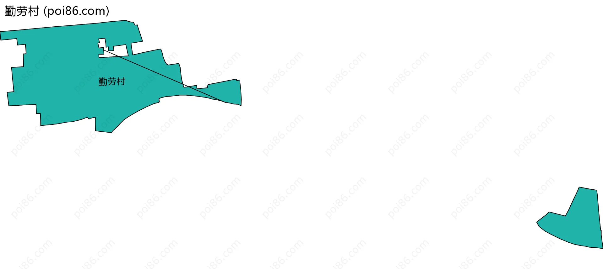 勤劳村边界地图