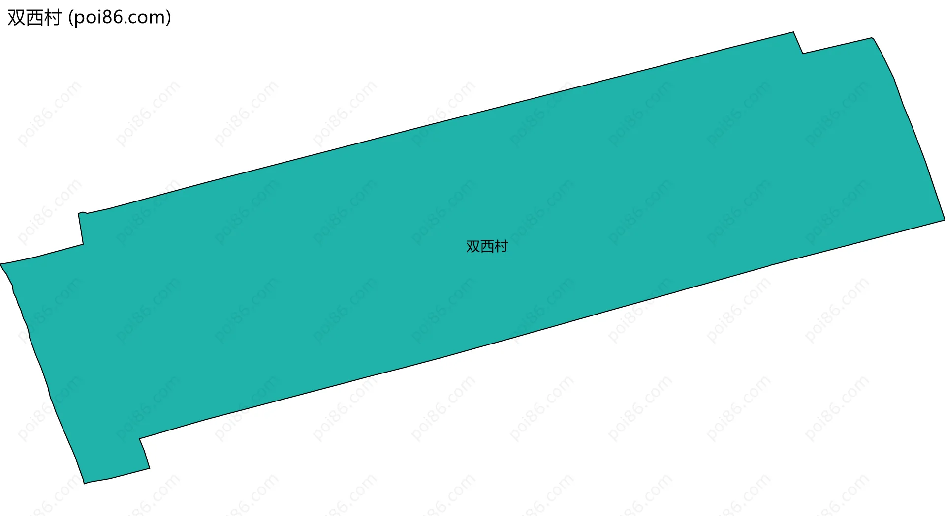 双西村边界地图