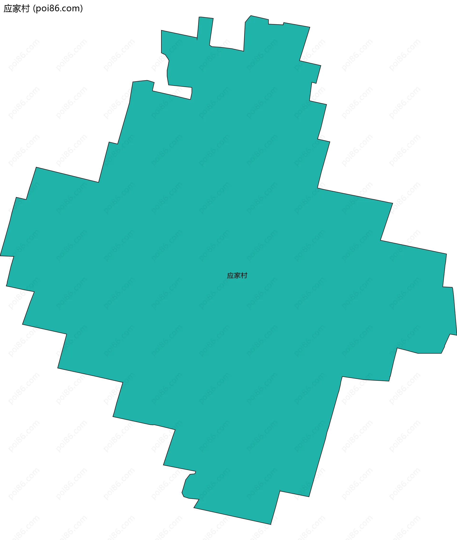 应家村边界地图