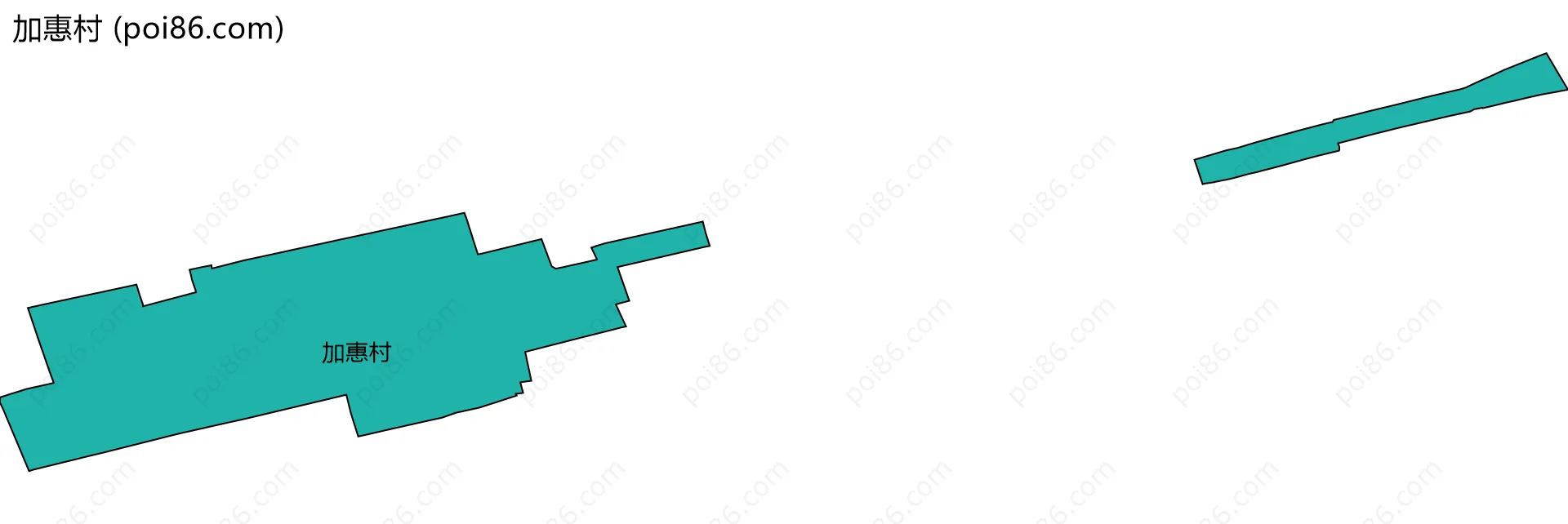 加惠村边界地图