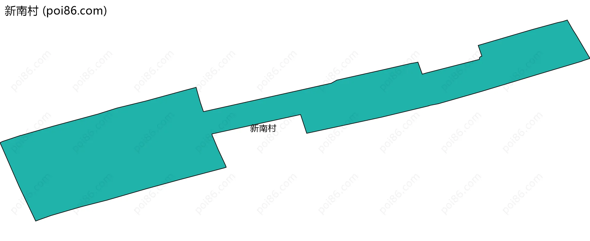 新南村边界地图