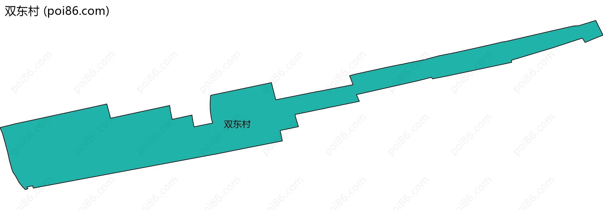 双东村边界地图