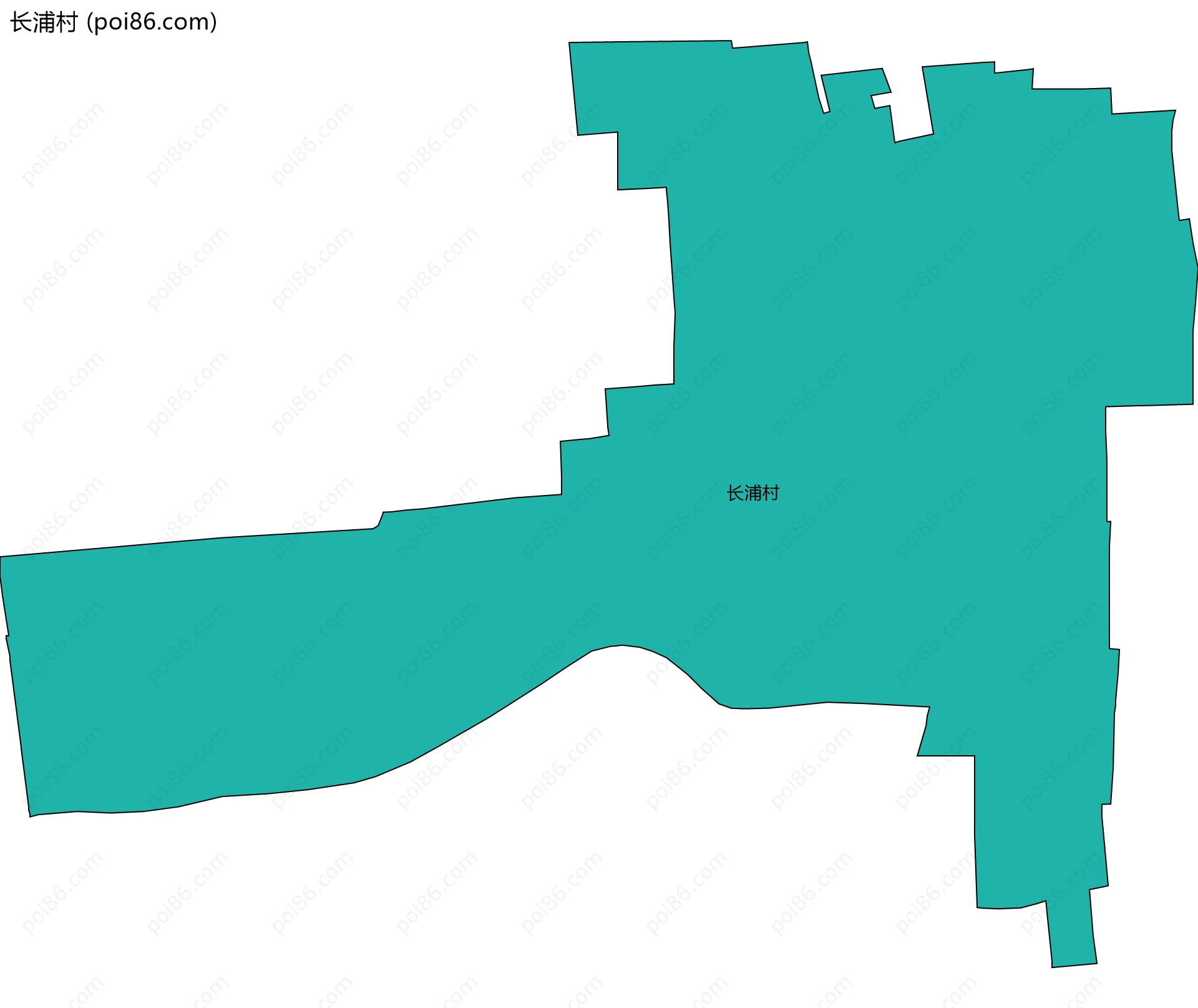 长浦村边界地图