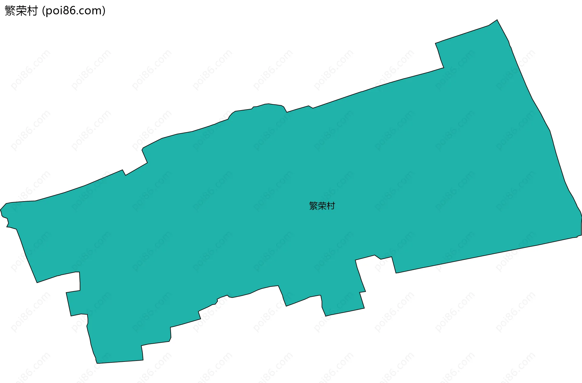 繁荣村边界地图