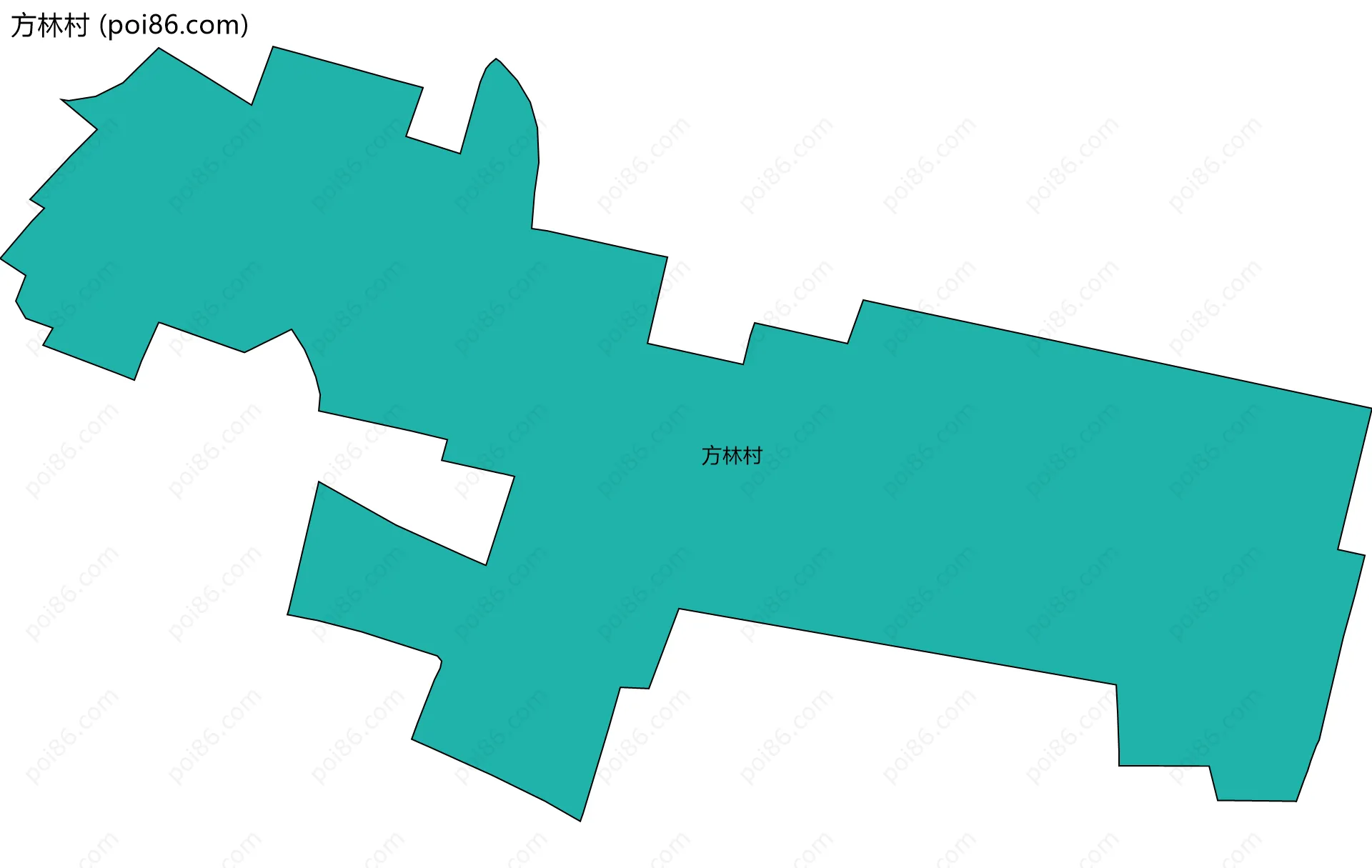 方林村边界地图