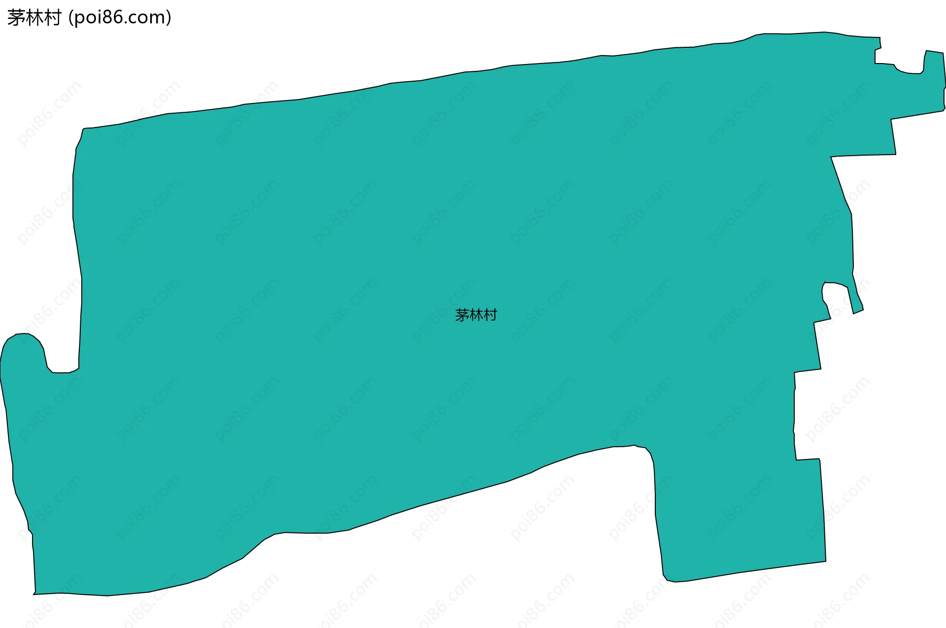 茅林村边界地图